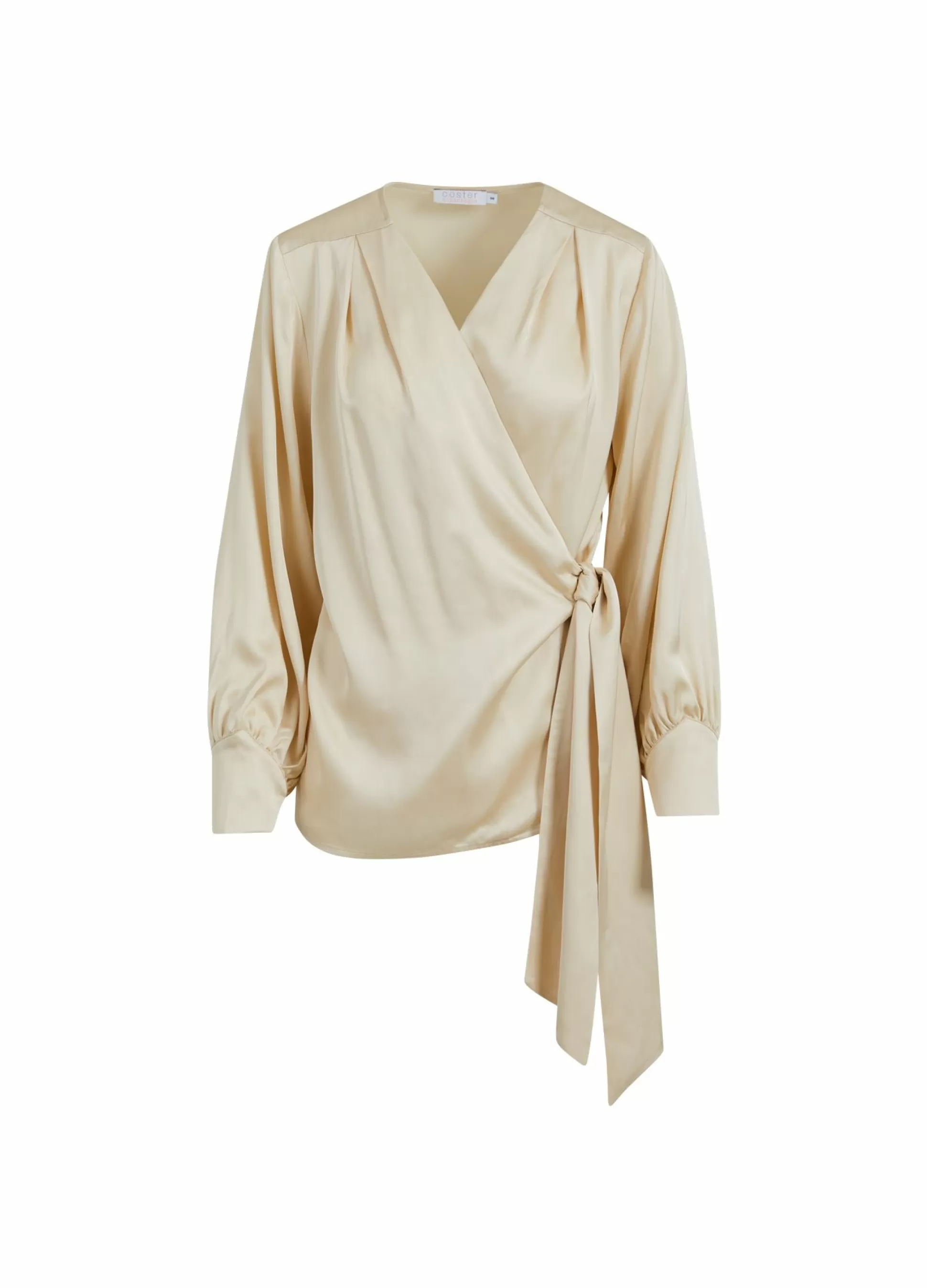 Coster Copenhagen Blouse W. Wrap Effect Creme Sale