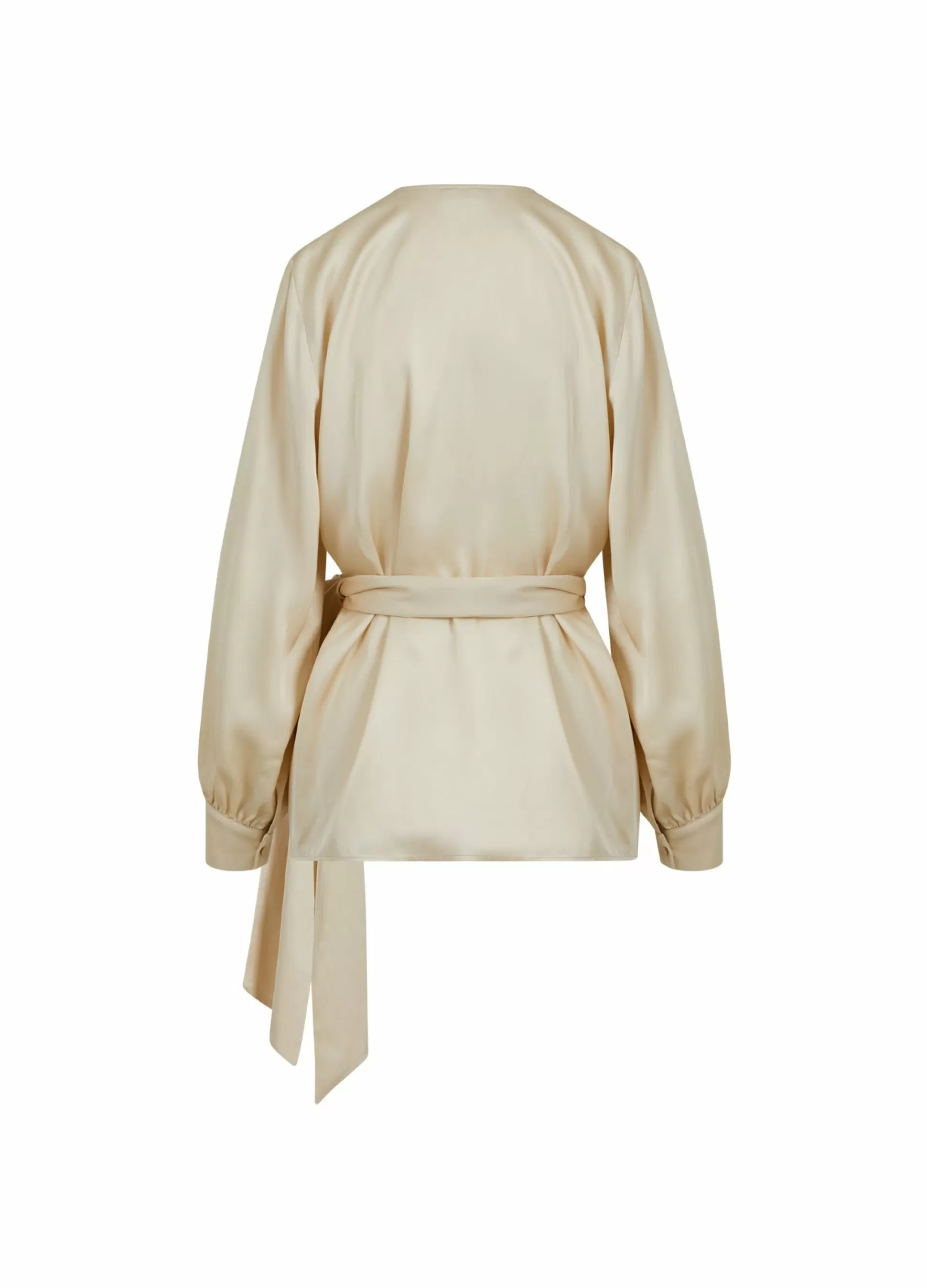 Coster Copenhagen Blouse W. Wrap Effect Creme Sale