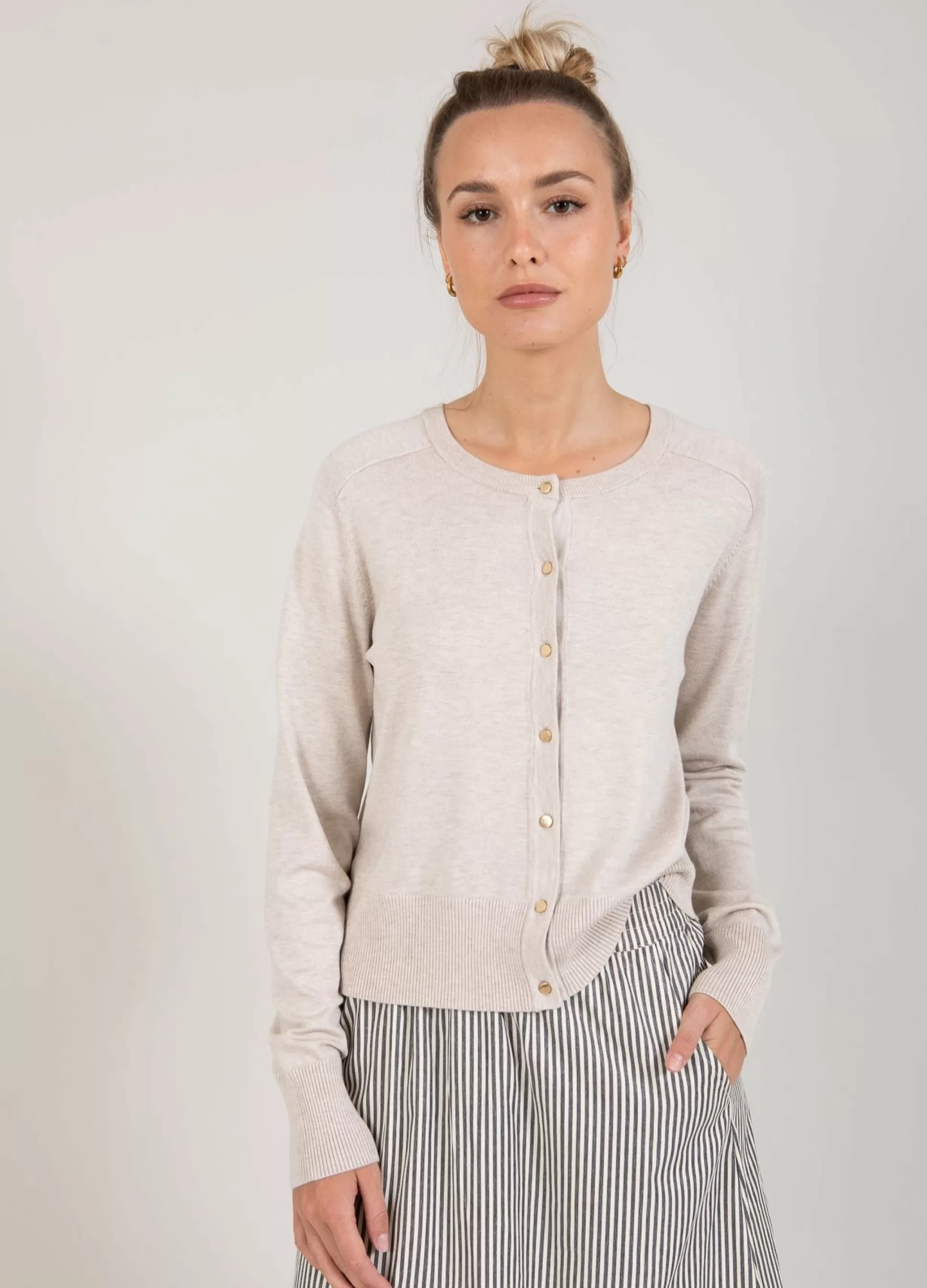 Coster Copenhagen Cc Heart Belle Cardigan Sand Shop