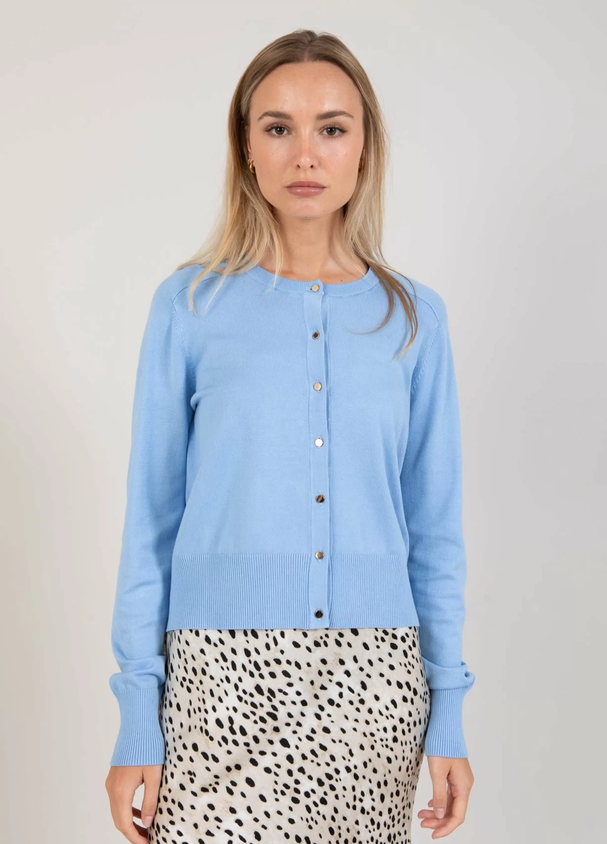 Coster Copenhagen Cc Heart Belle Cardigan Light Blue Clearance