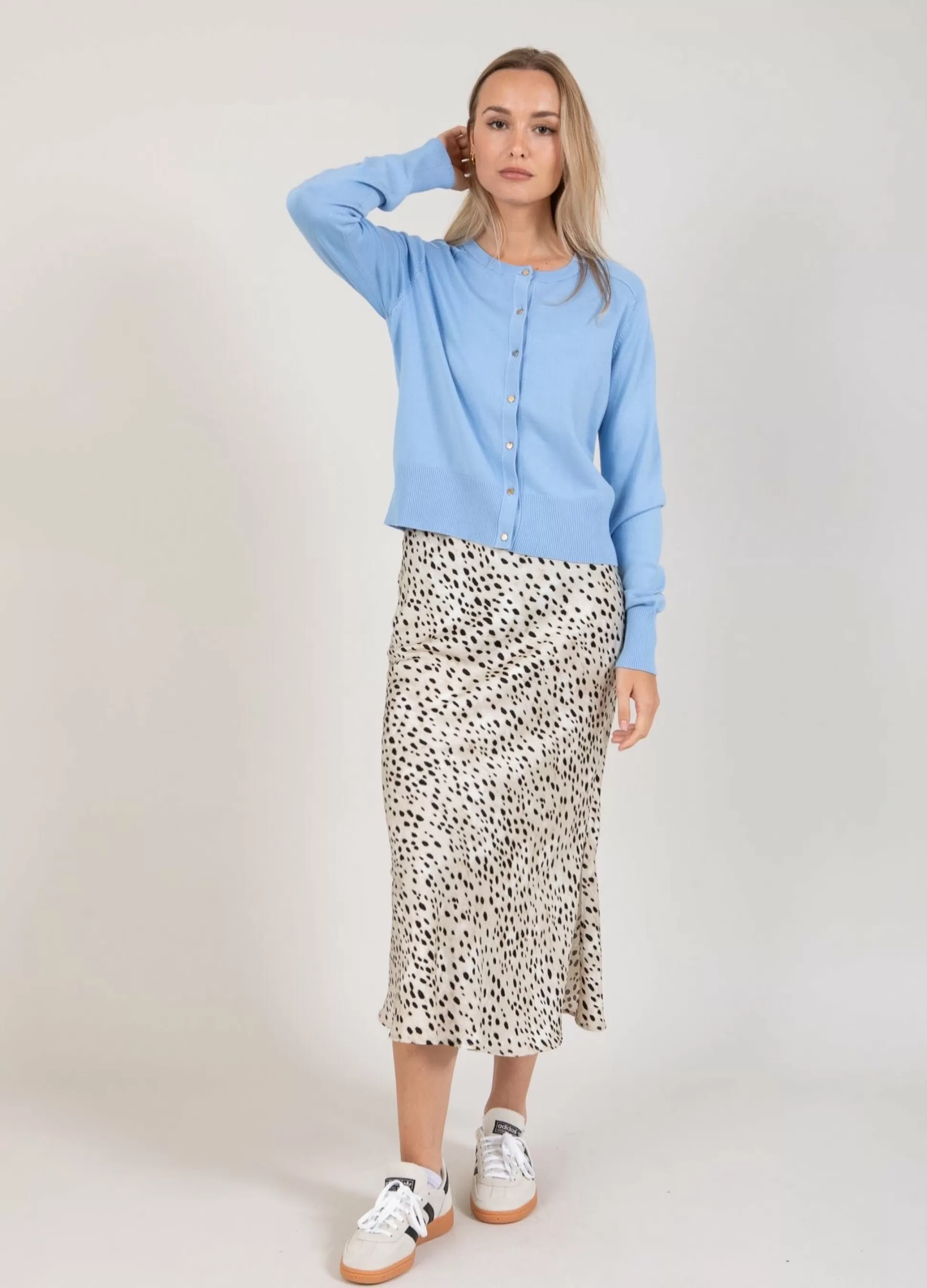 Coster Copenhagen Cc Heart Belle Cardigan Light Blue Clearance