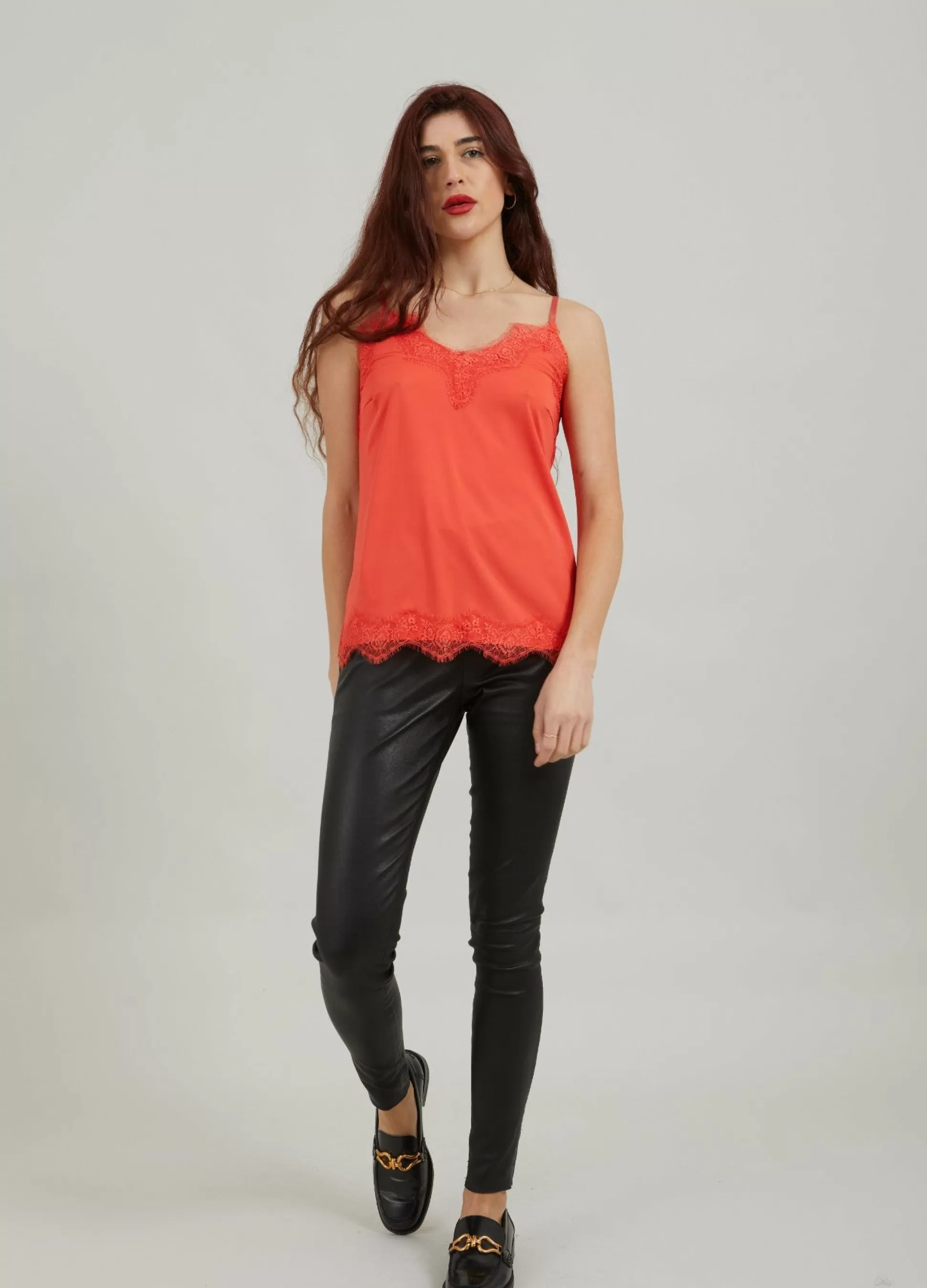 Coster Copenhagen Cc Heart Lace Top Red Lips Shop