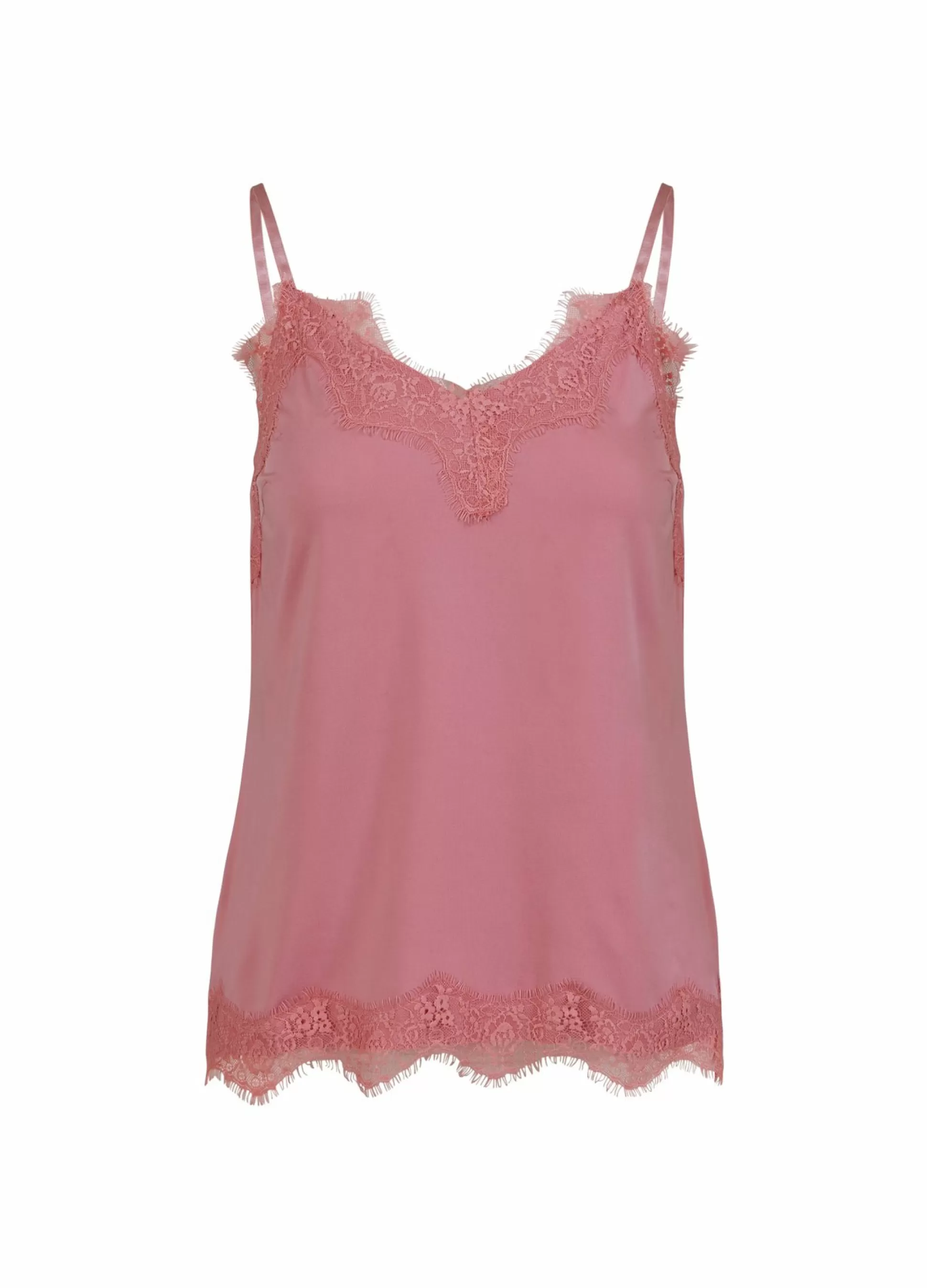 Coster Copenhagen Cc Heart Lace Top Dust Pink Shop