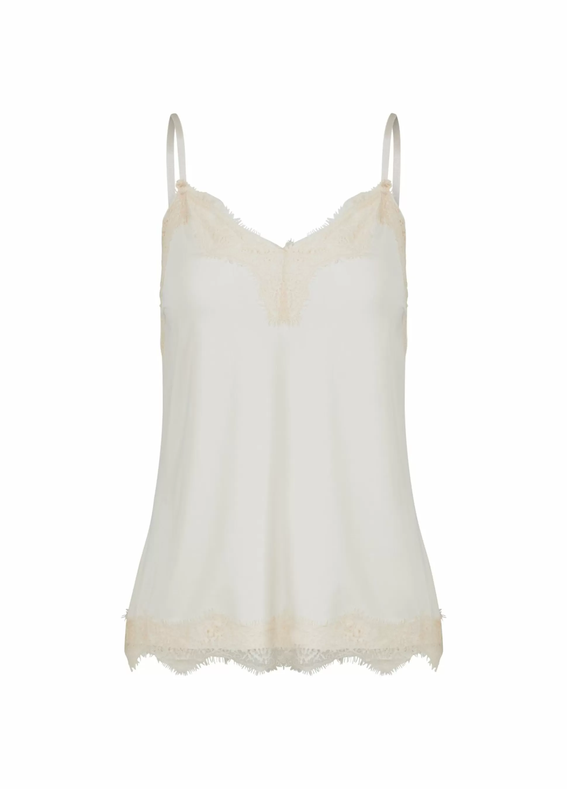 Coster Copenhagen Cc Heart Lace Top Cream Hot