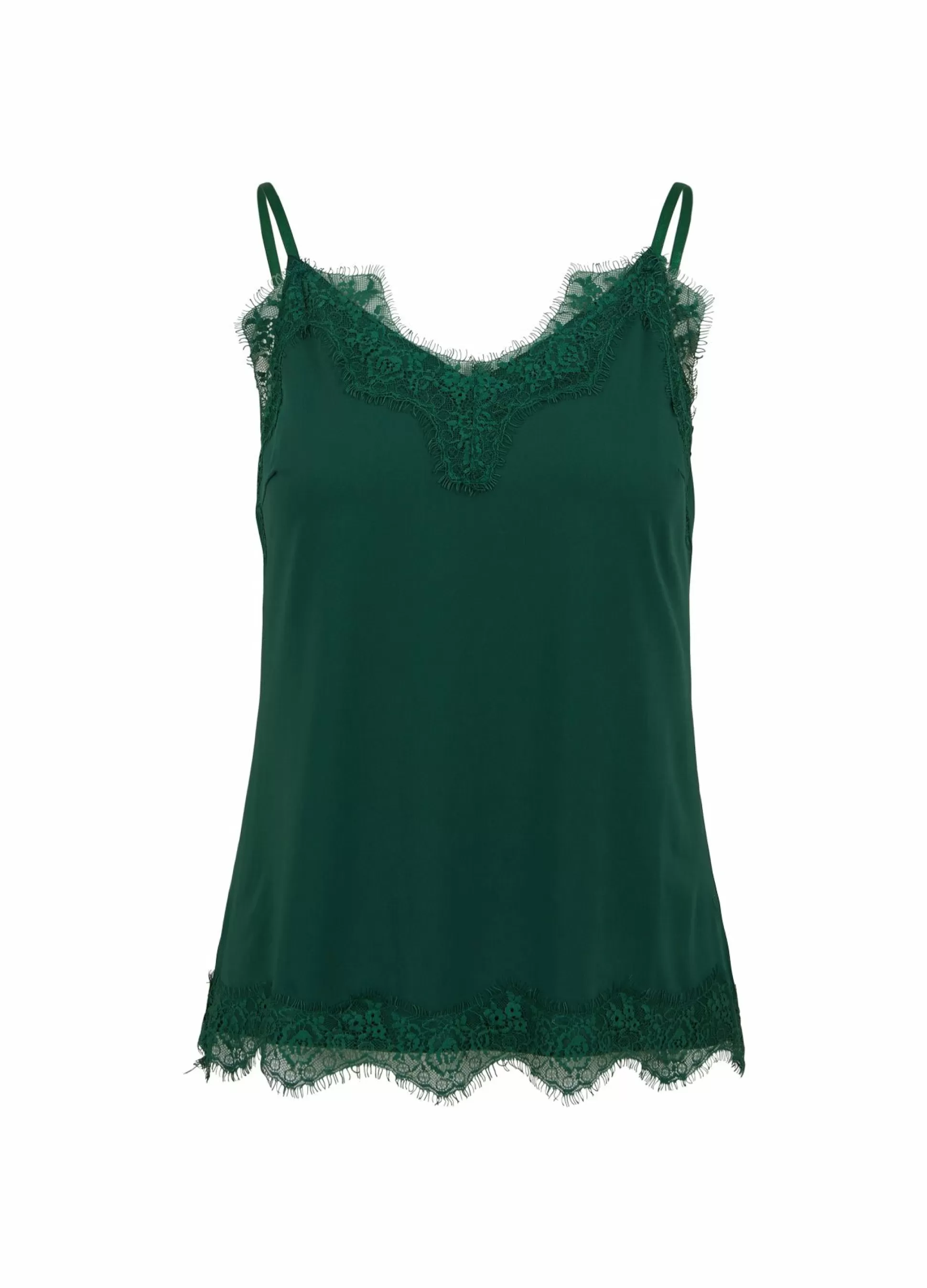 Coster Copenhagen Cc Heart Lace Top Dark Green Clearance