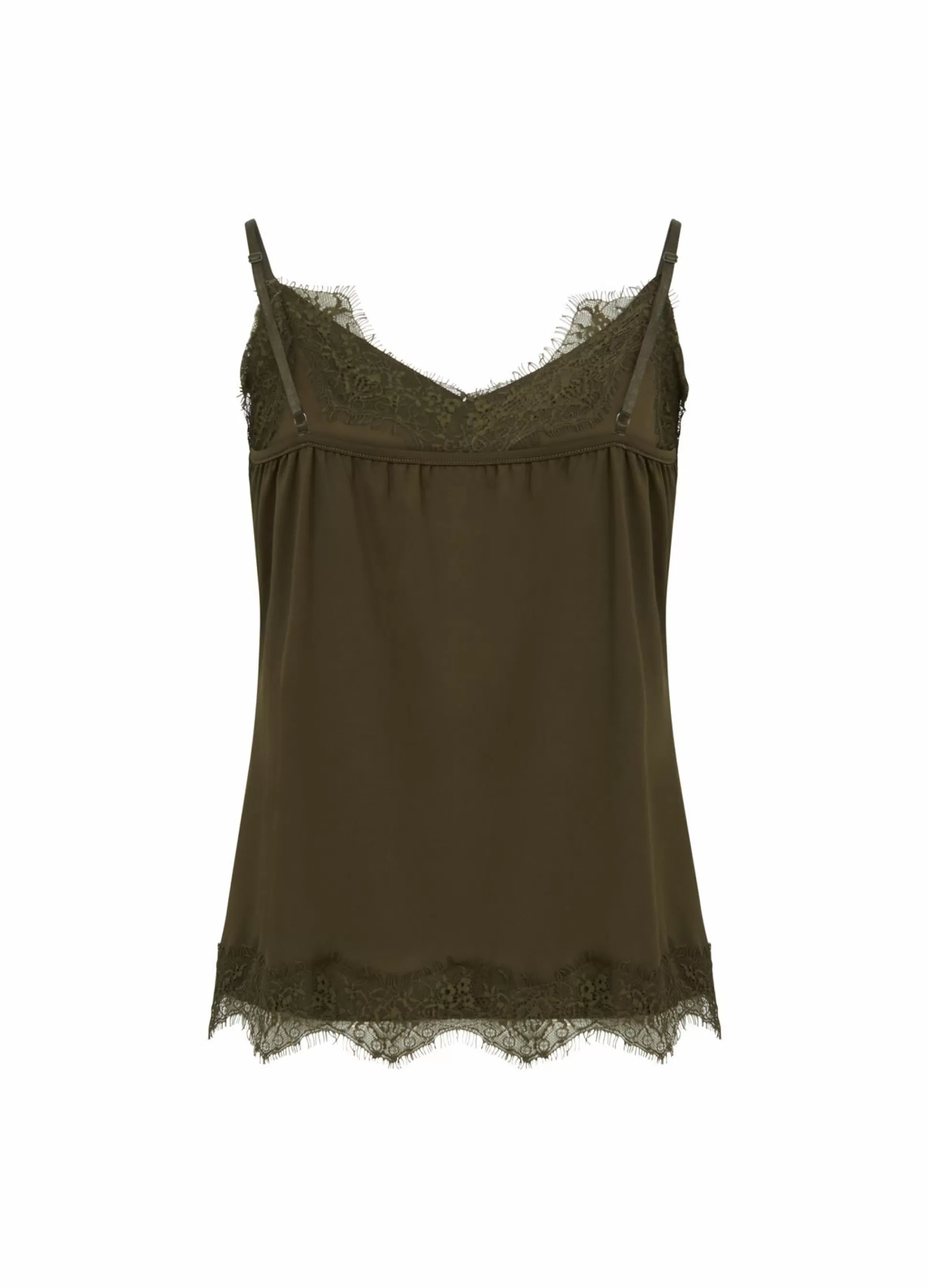 Coster Copenhagen Cc Heart Lace Top Hunter Green Clearance