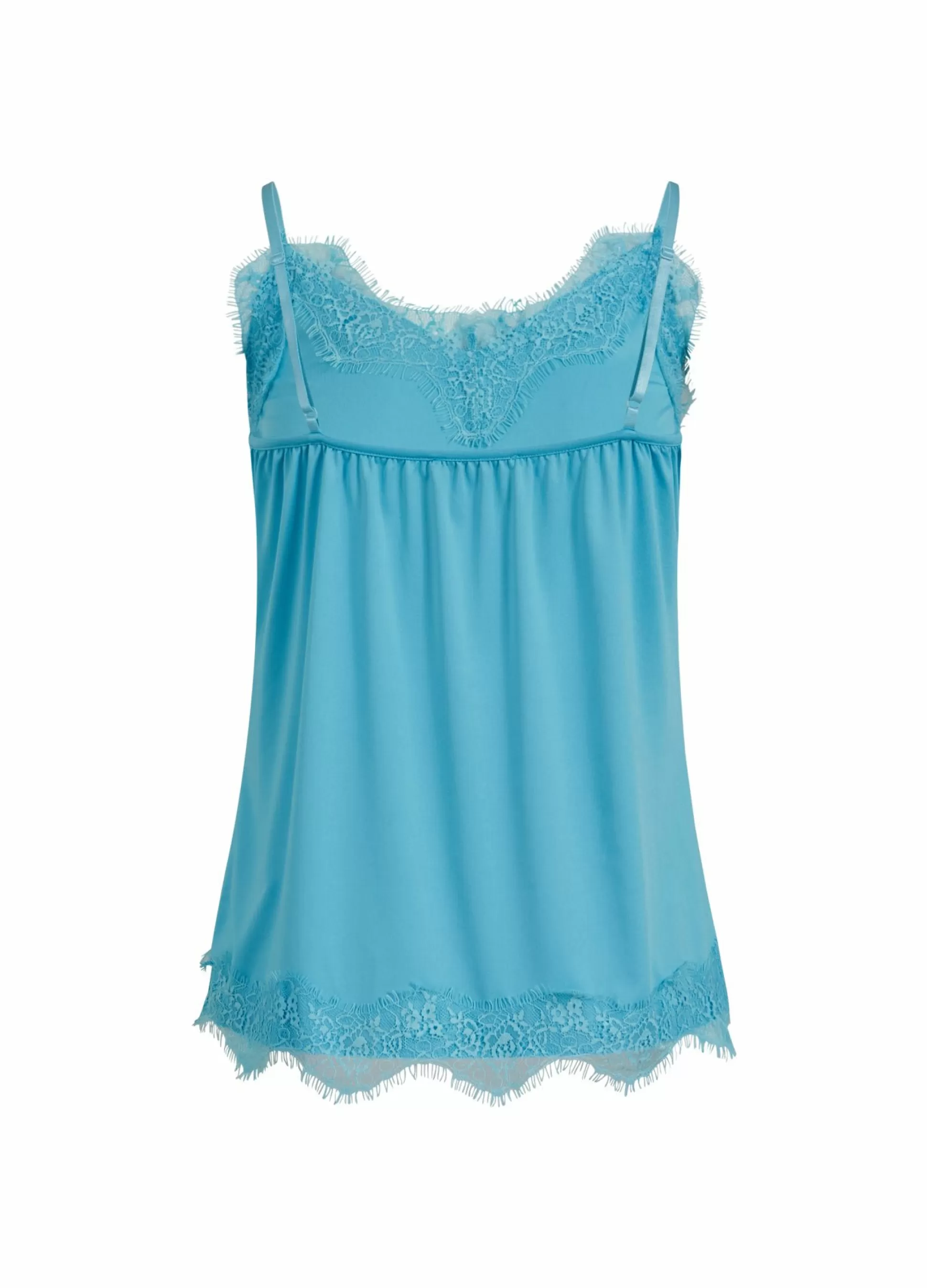 Coster Copenhagen Cc Heart Lace Top Blue Lagune Store