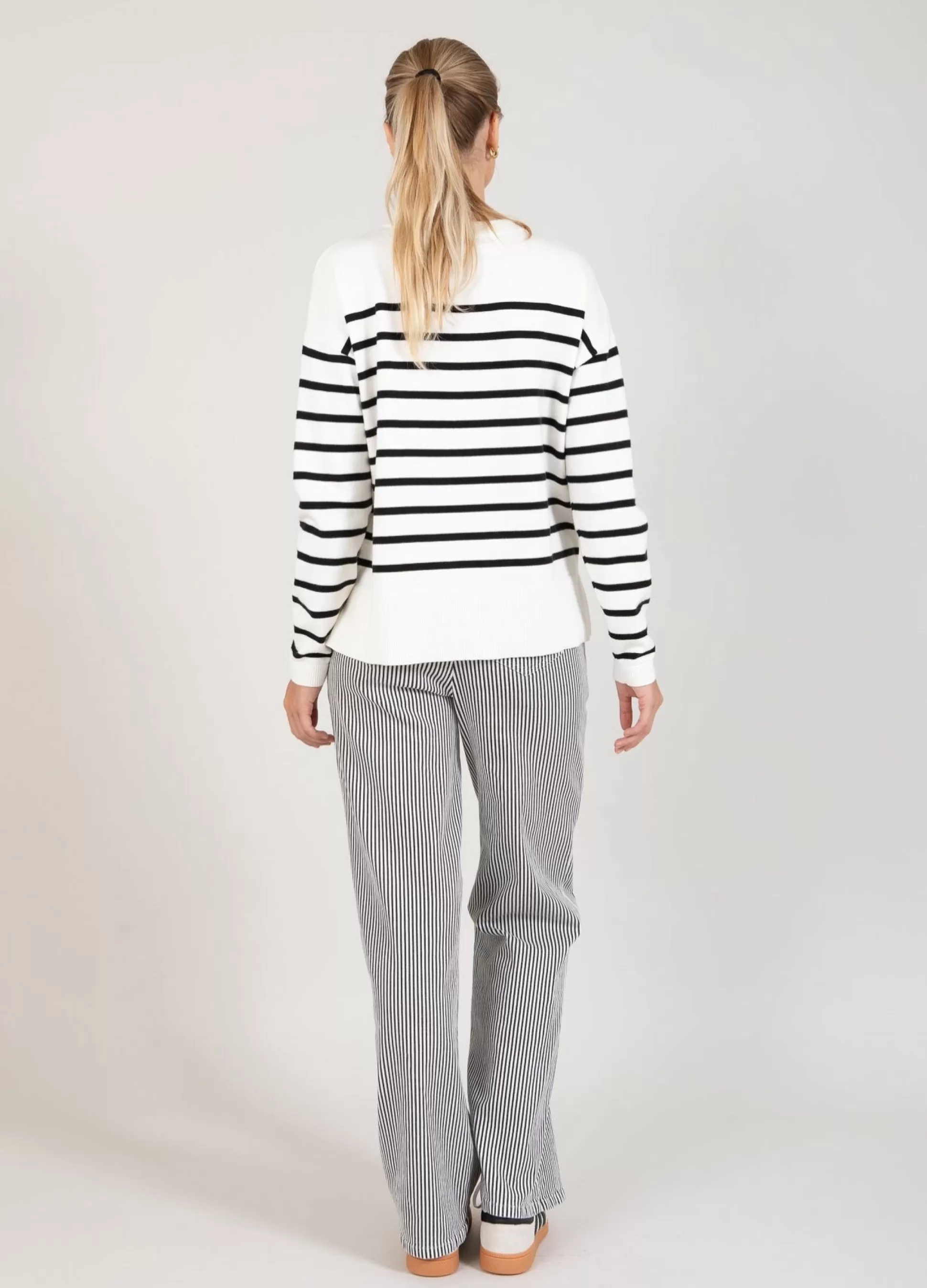 Coster Copenhagen Cc Heart Mathilde Striped Trousers Off White/Black Stripe Best Sale