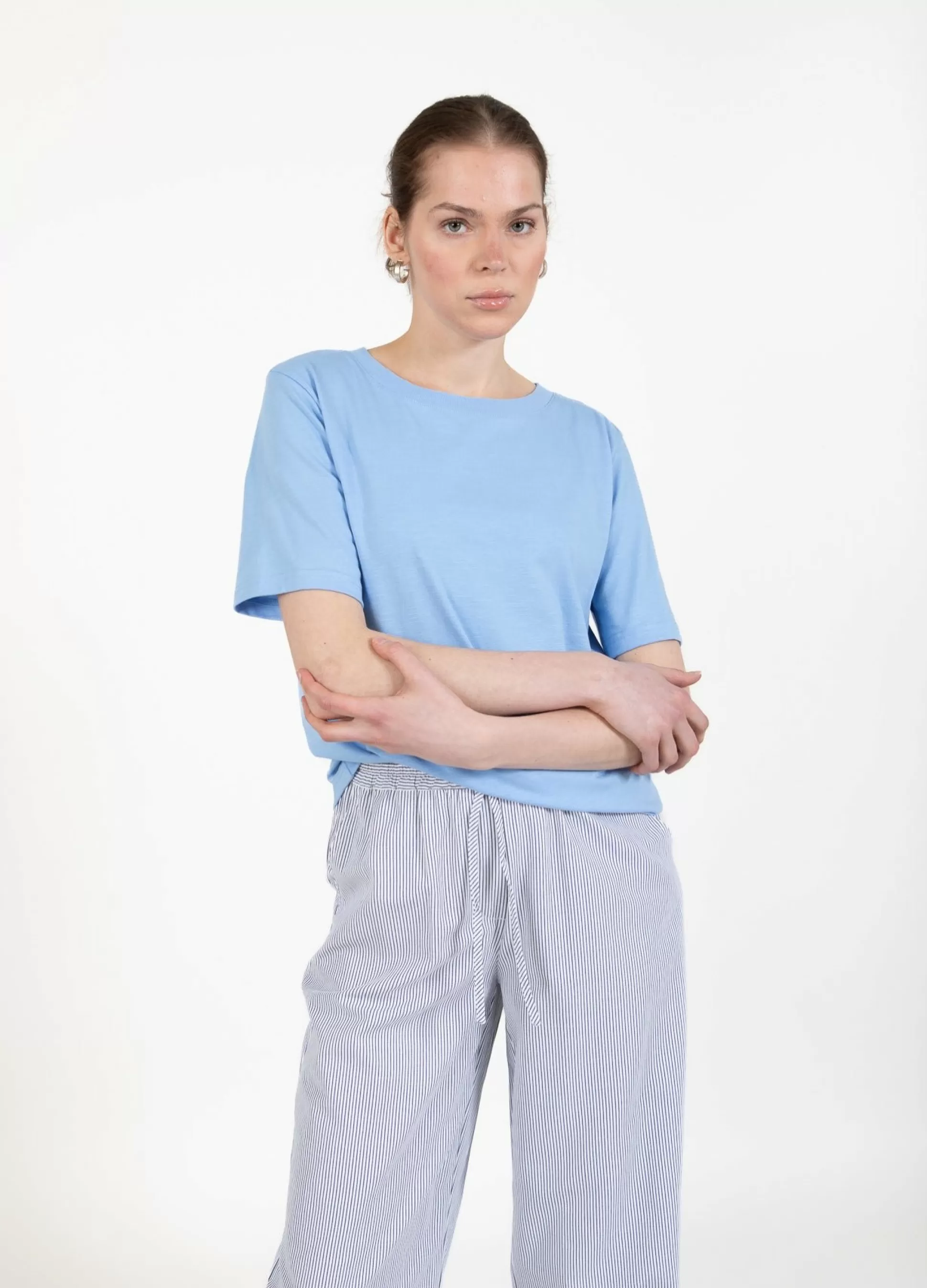 Coster Copenhagen Cc Heart Regular T-Shirt Bright Sky Blue Store
