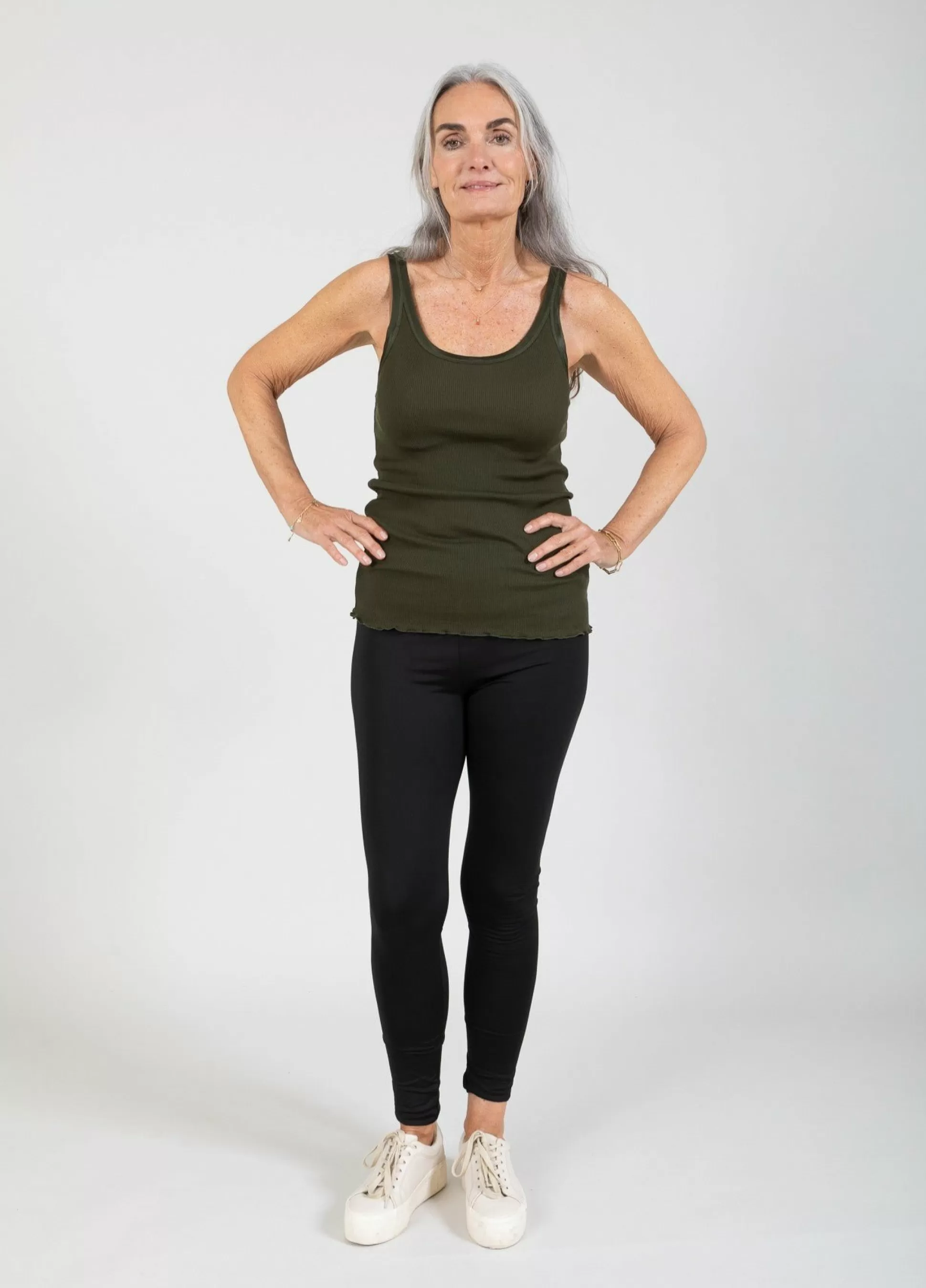 Coster Copenhagen Cc Heart Silk Strappy Top Hunter Green Discount