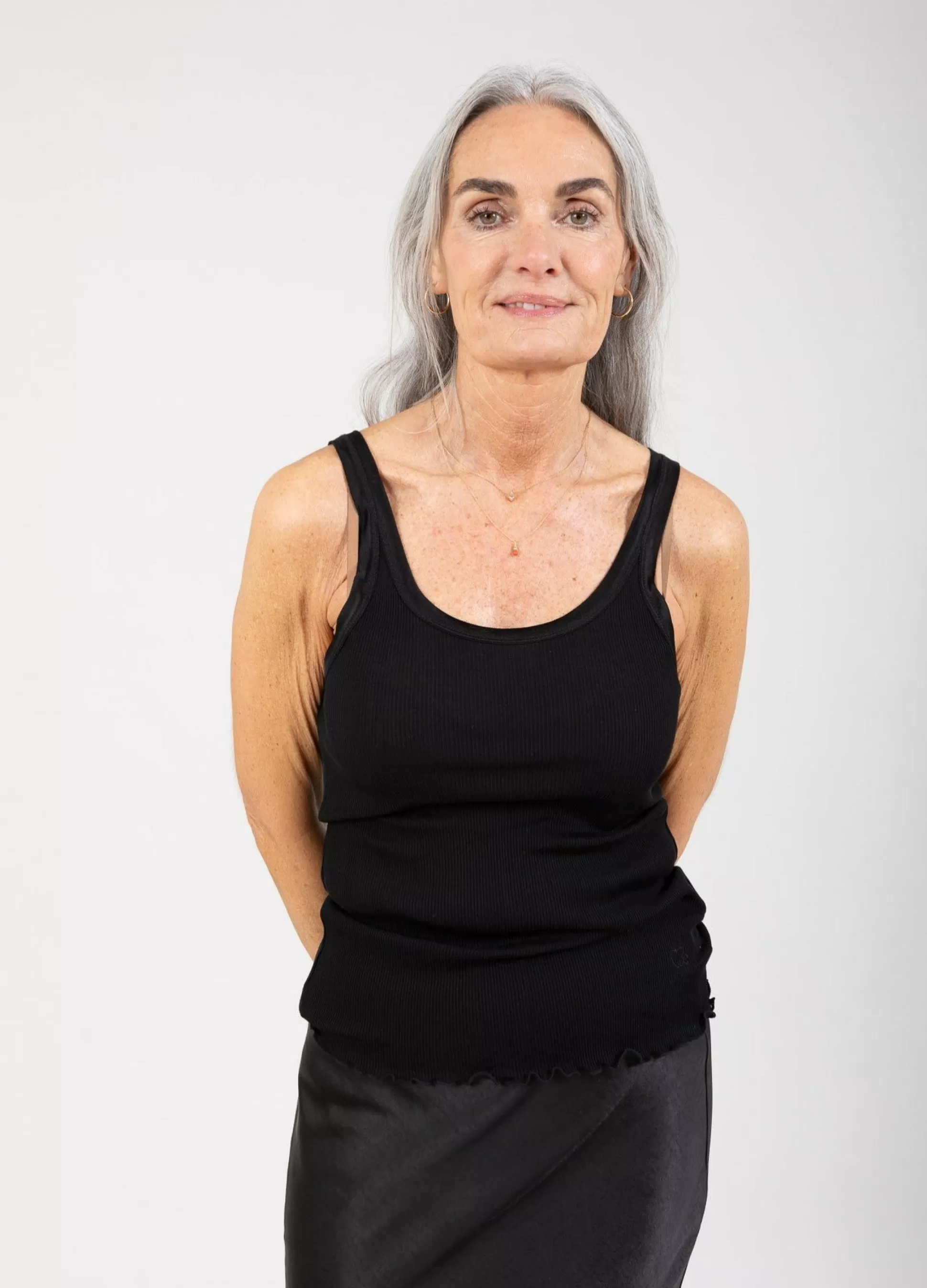 Coster Copenhagen Cc Heart Silk Strappy Top Black Flash Sale