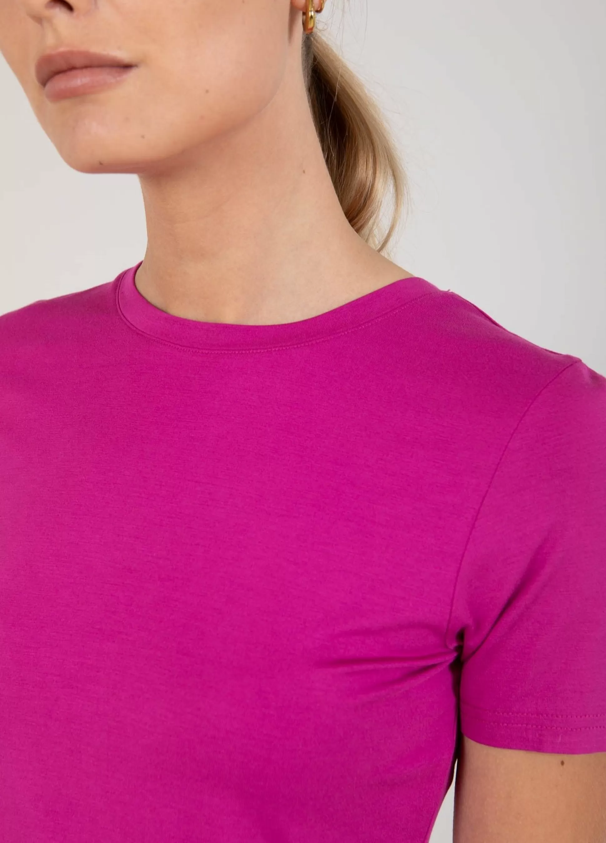 Coster Copenhagen Cc Heart Sofia Short Sleeve Blouse Berry Shop