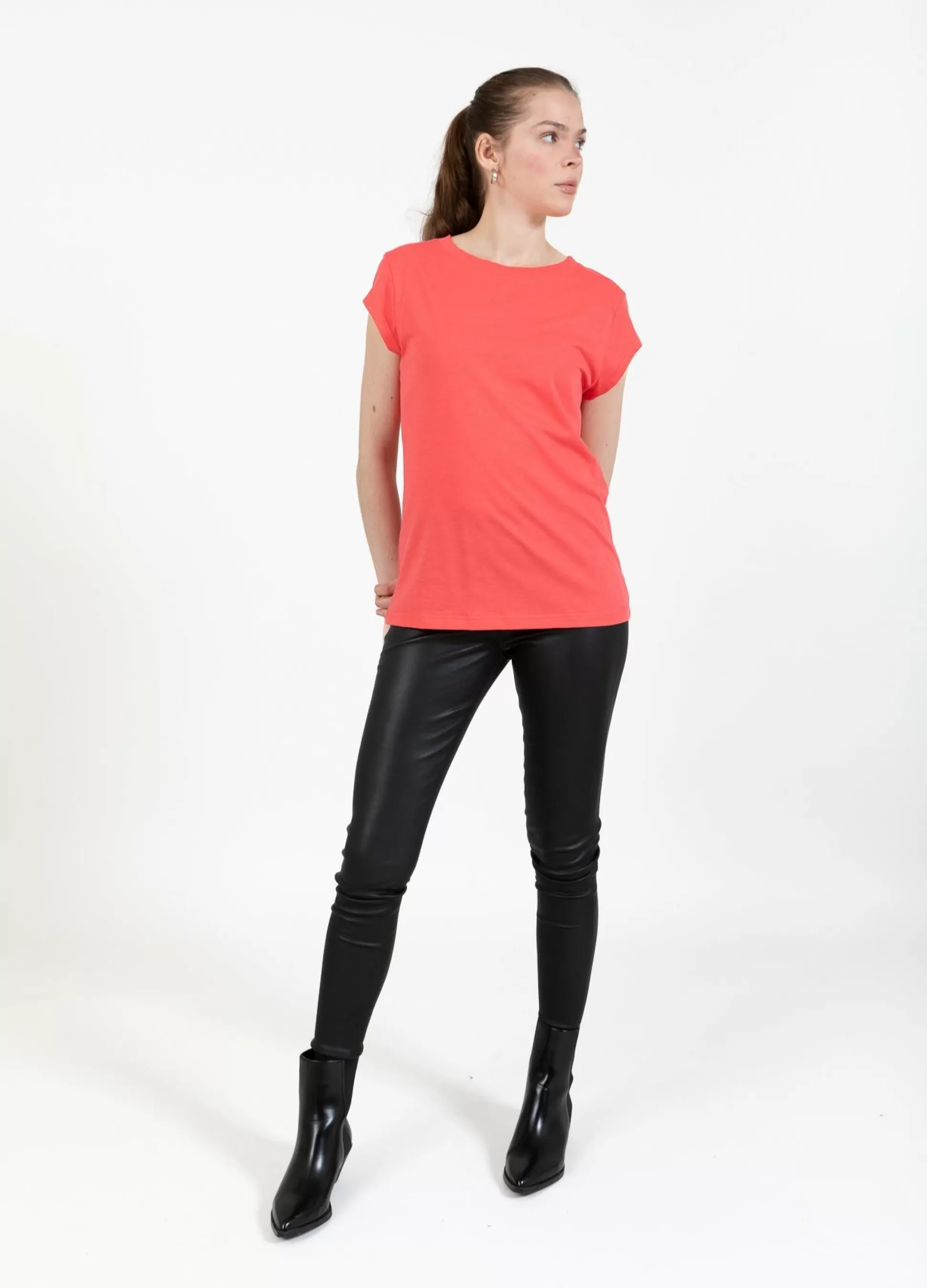 Coster Copenhagen Cc Heart T-Shirt Intense Pink Sale