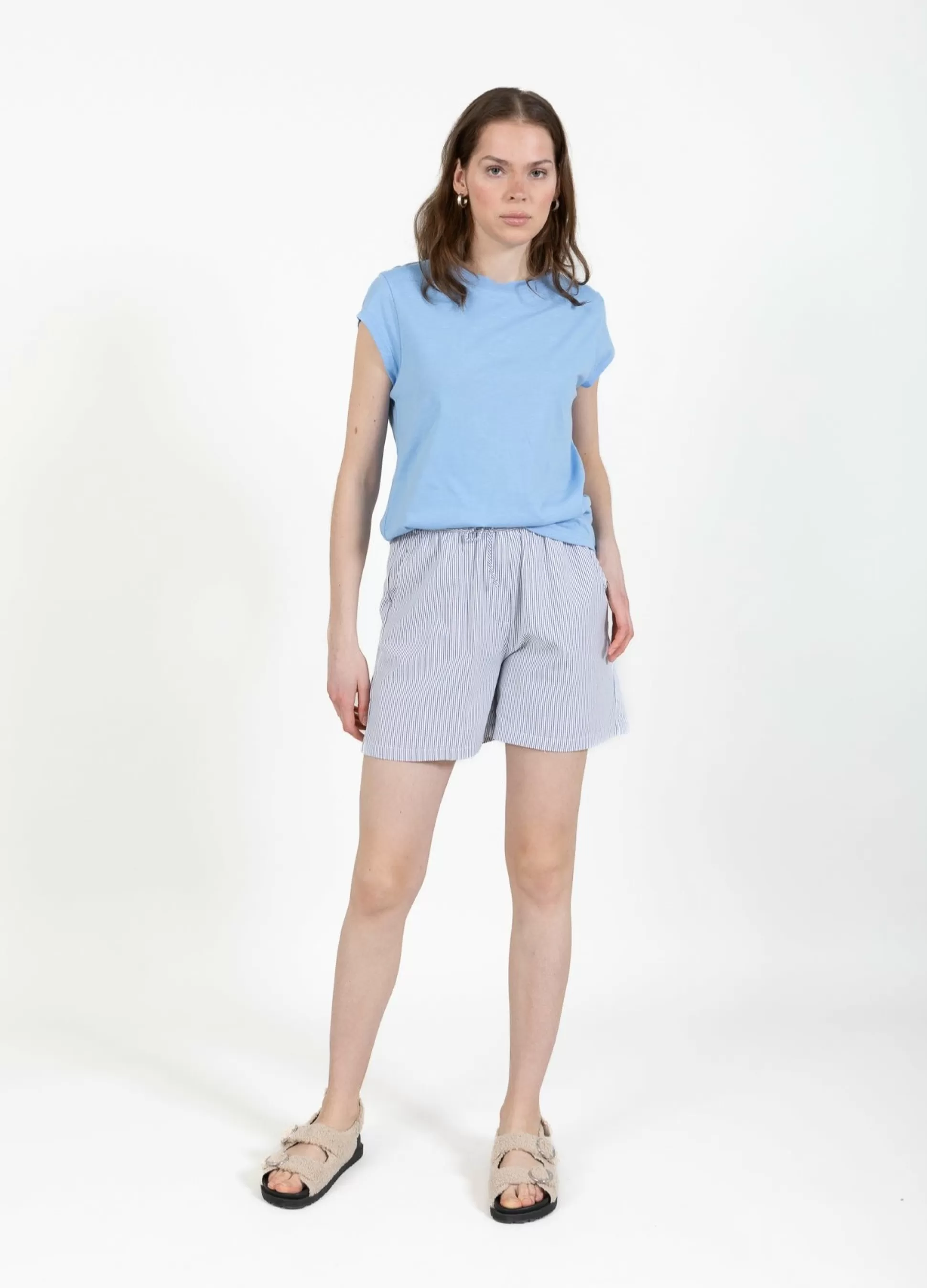 Coster Copenhagen Cc Heart T-Shirt Powder Blue Shop