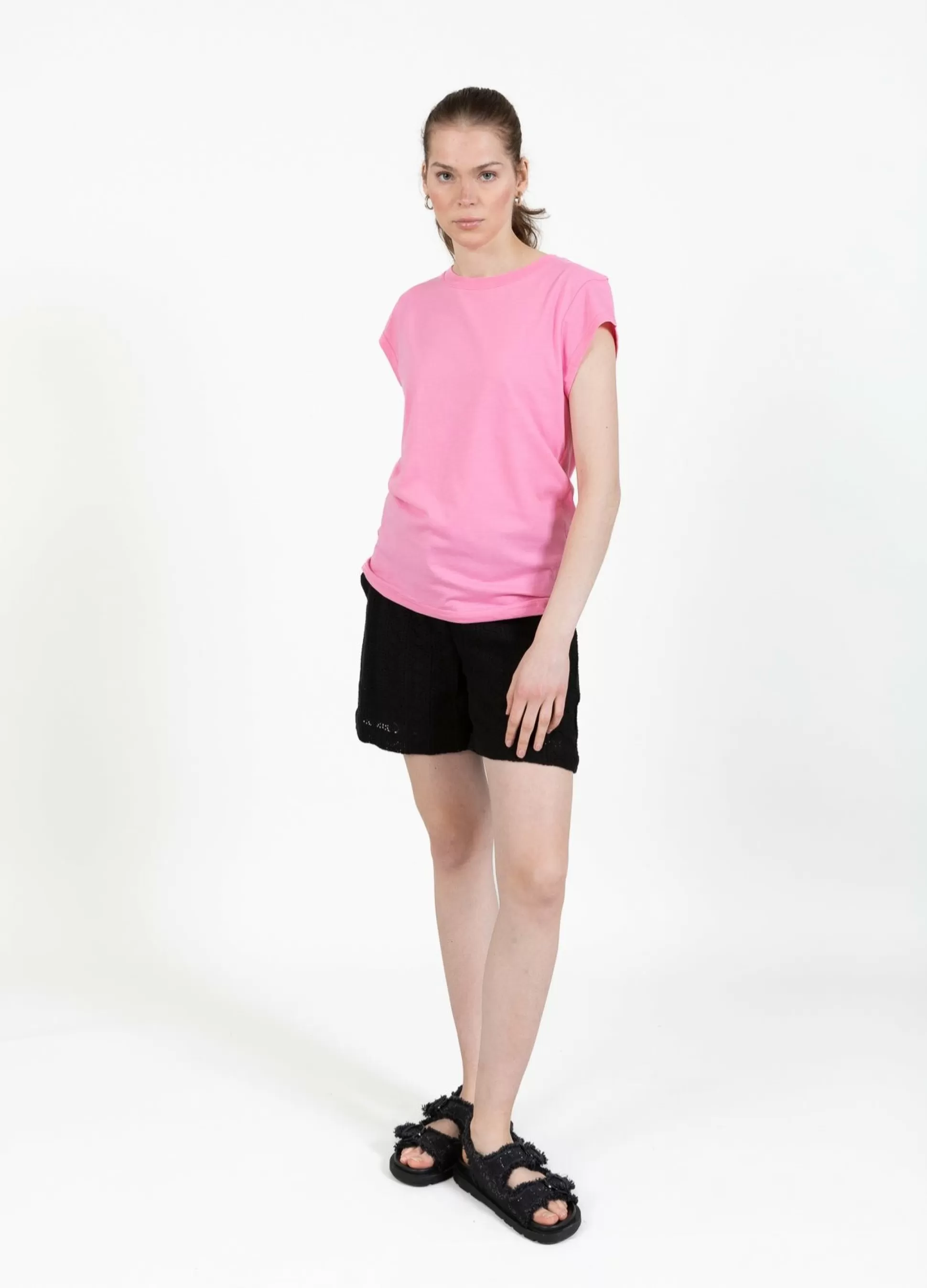 Coster Copenhagen Cc Heart T-Shirt Garden Pink Outlet