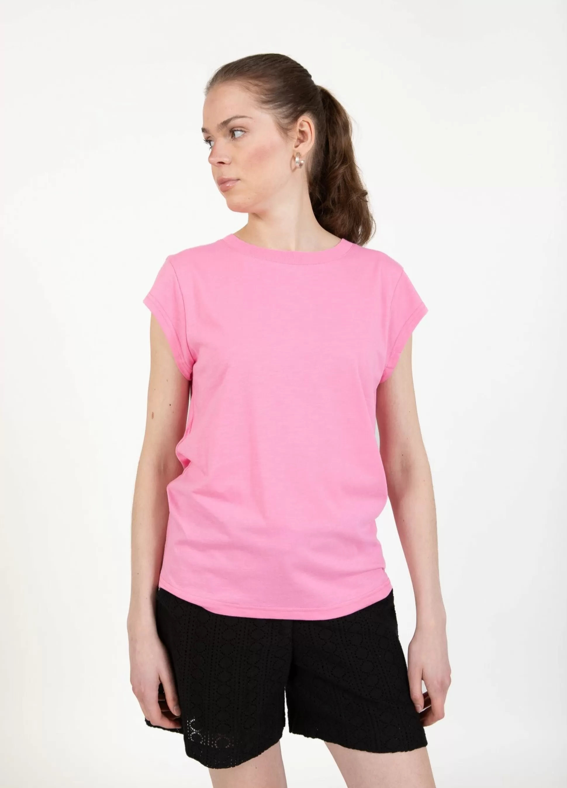 Coster Copenhagen Cc Heart T-Shirt Garden Pink Outlet
