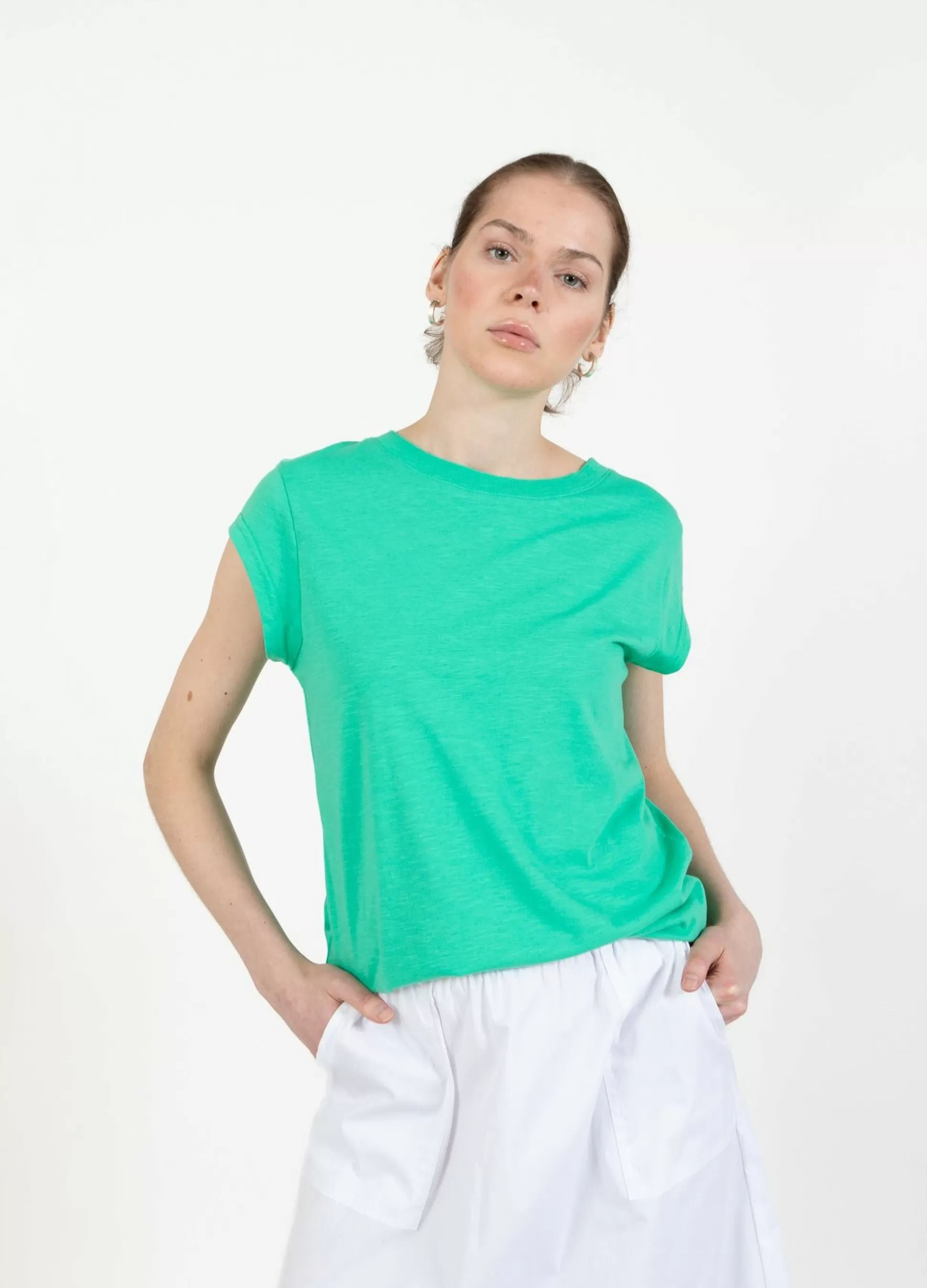 Coster Copenhagen Cc Heart T-Shirt Clover Green Online
