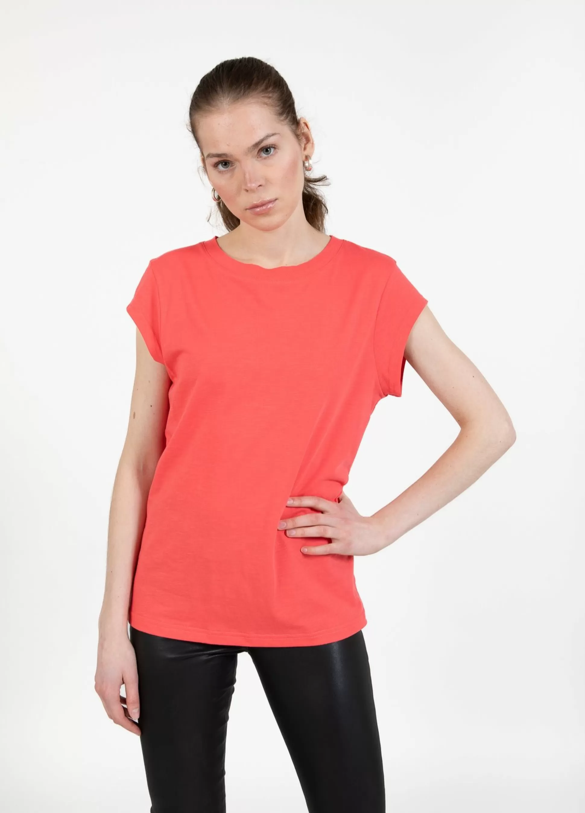 Coster Copenhagen Cc Heart T-Shirt Intense Pink Sale