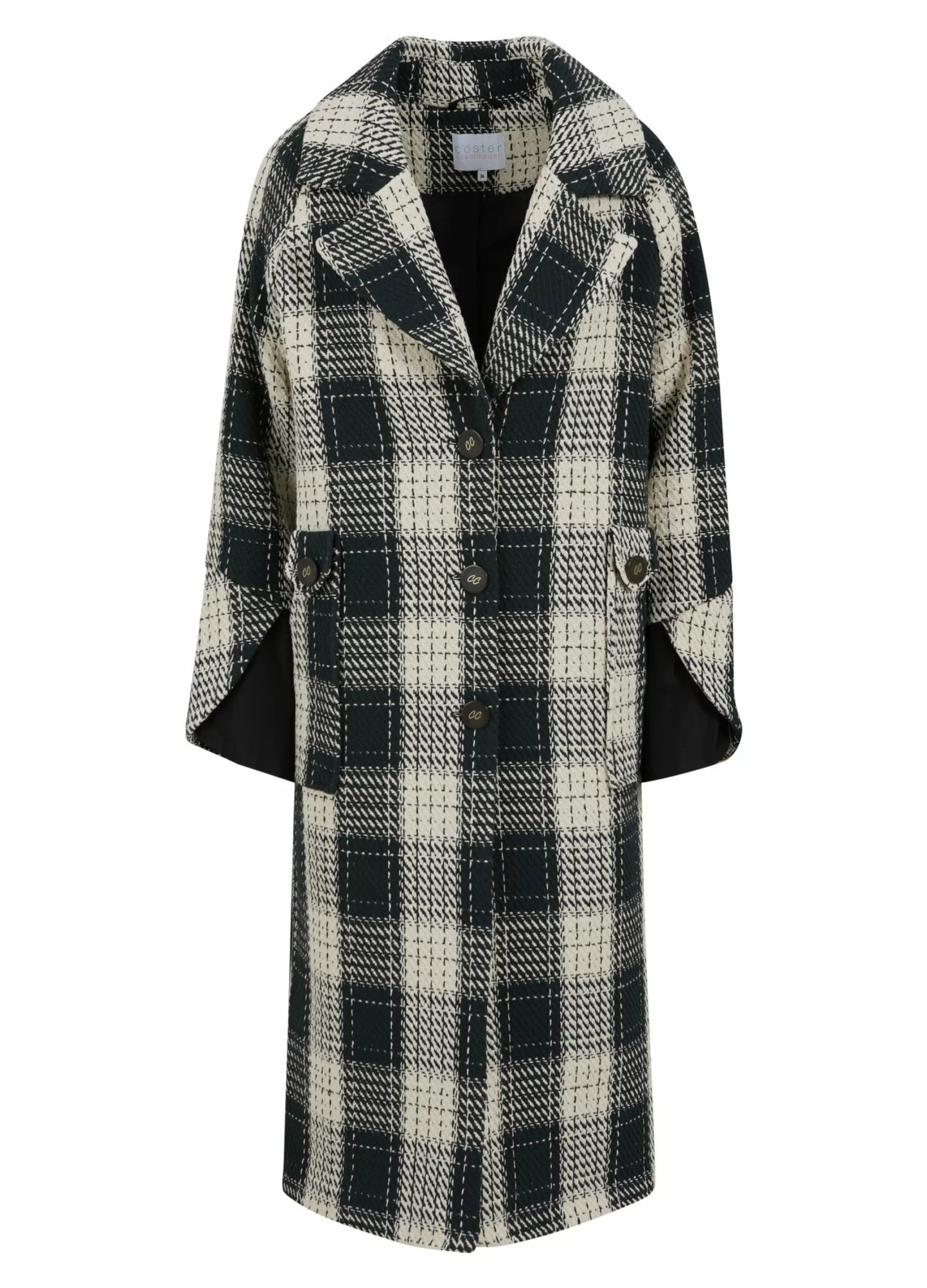 Coster Copenhagen Check Mix Coat Flash Sale