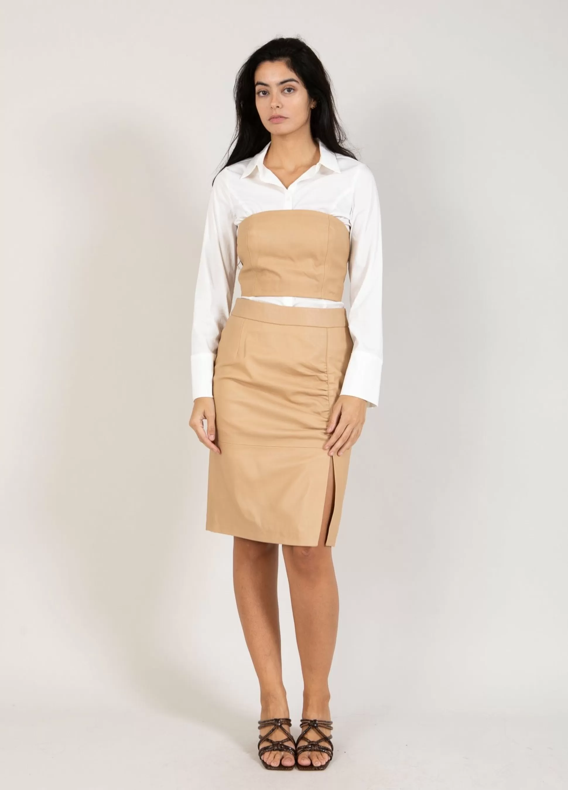 Coster Copenhagen Corset In Leather Beige Store