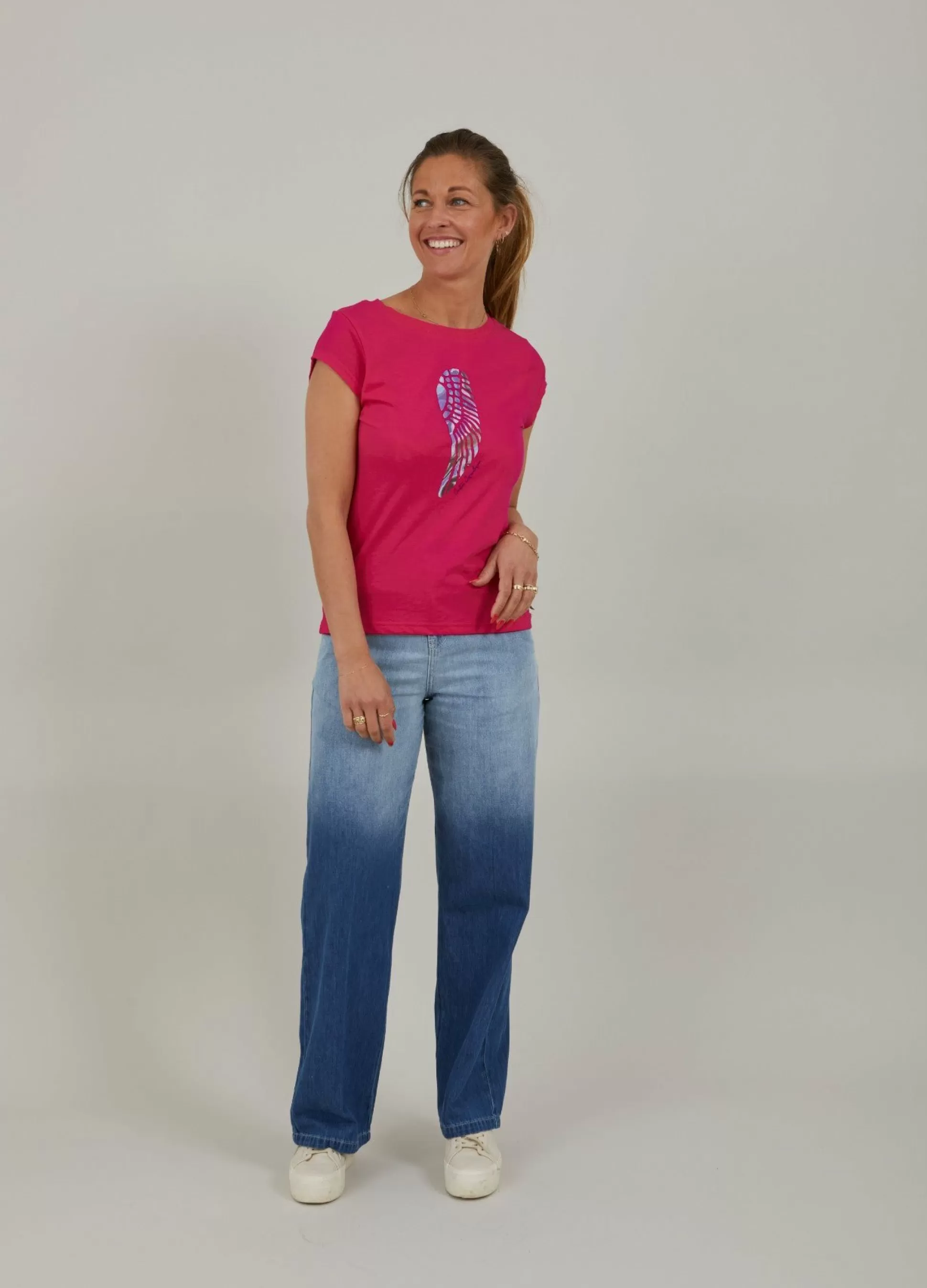 Coster Copenhagen Flow Wing Tee Bright Sunrise Sale