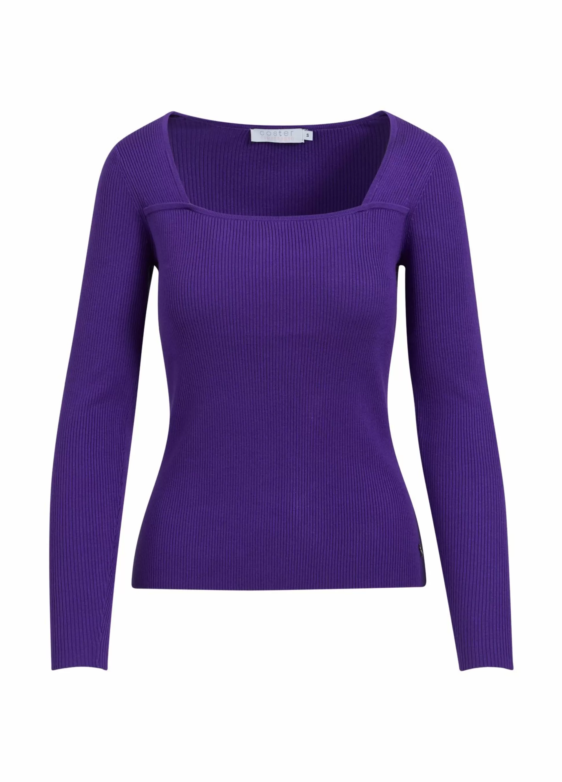 Coster Copenhagen Knit W. Long Sleeves And Squared Neck Shop