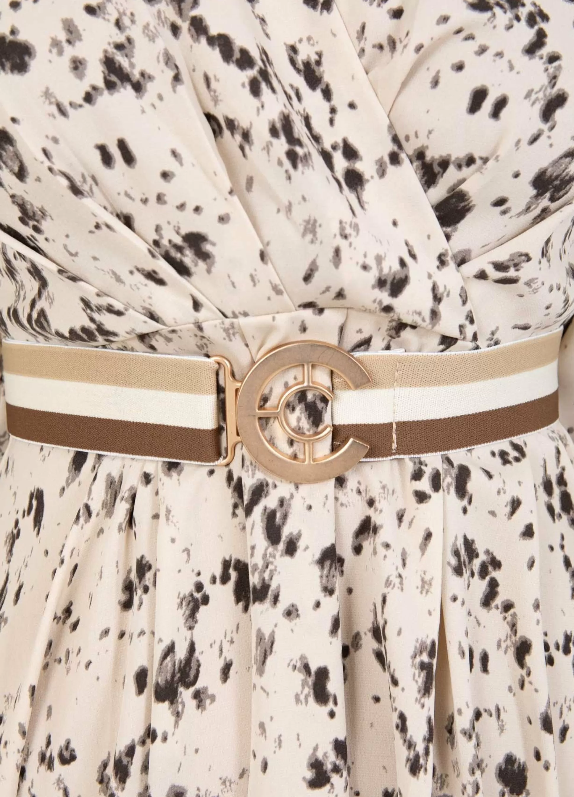 Coster Copenhagen Logo Belt Pale Stripes Clearance