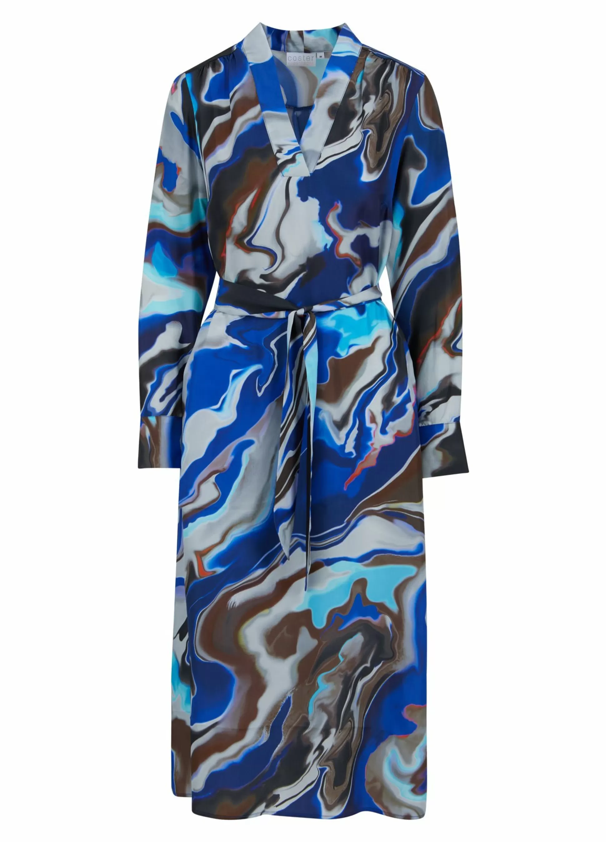 Coster Copenhagen Long Dress In Flow Print New