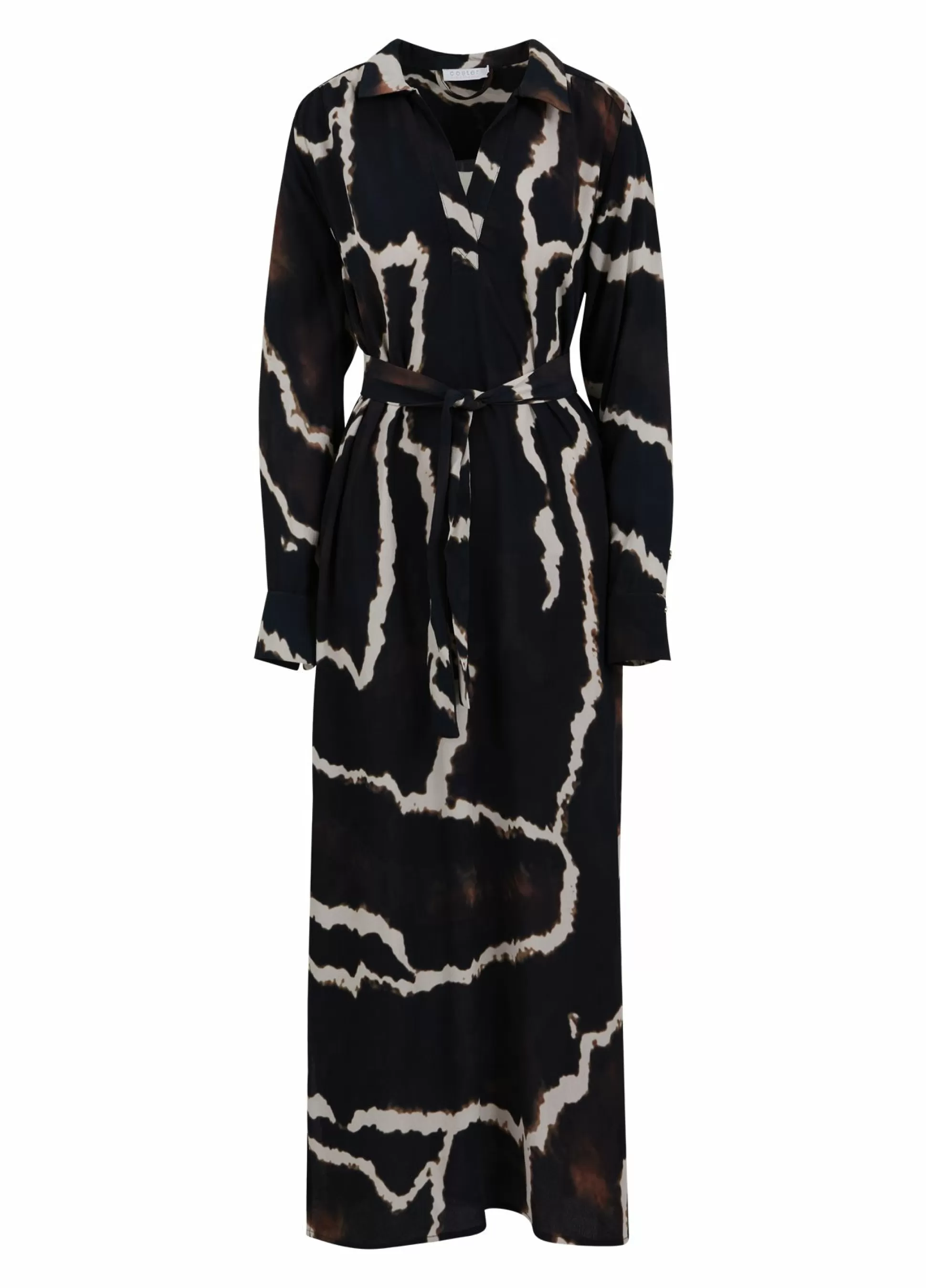 Coster Copenhagen Long Dress In Night Clouds Print Cheap