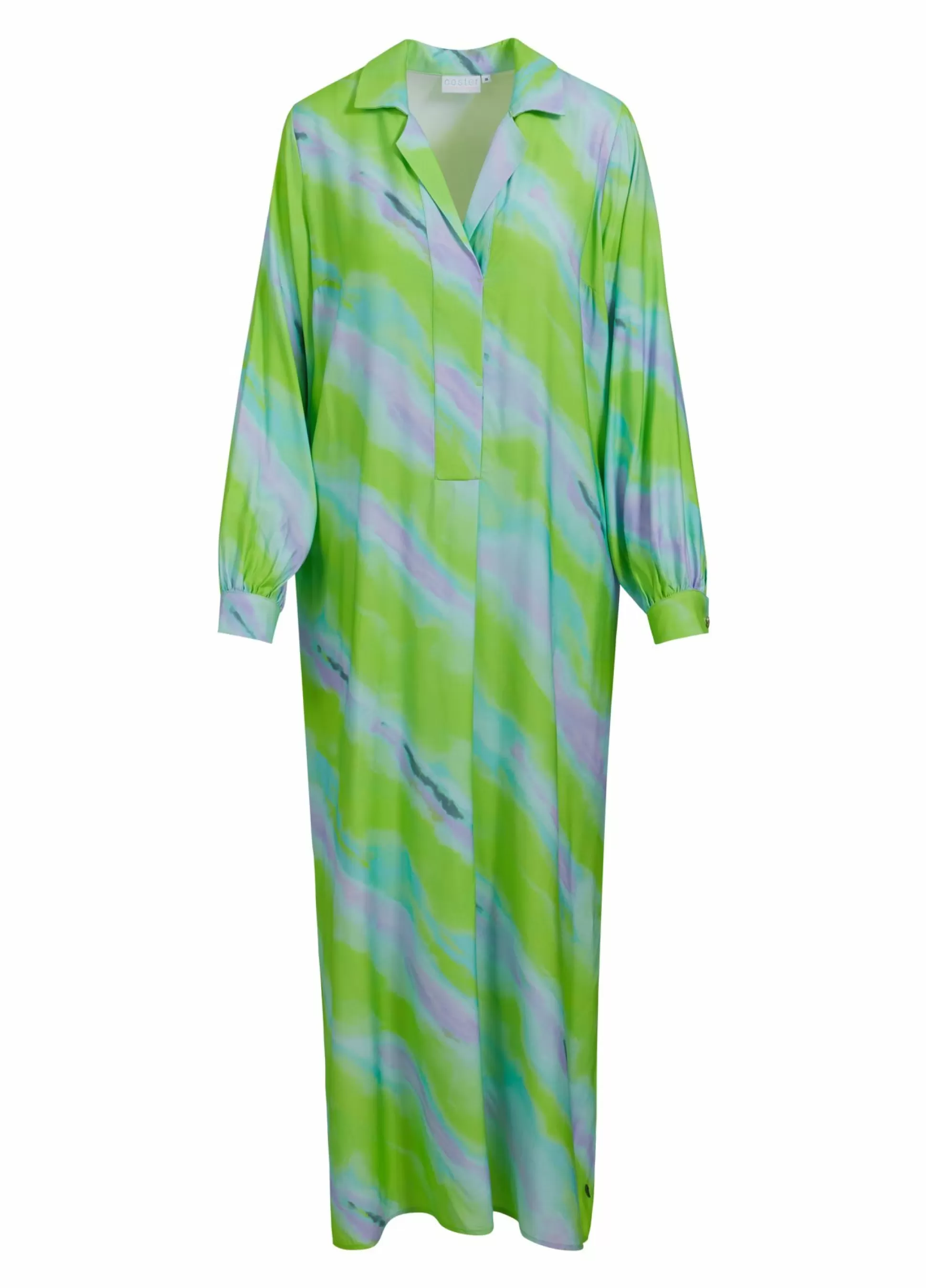 Coster Copenhagen Long Dress W. Faded Stripe Print Discount