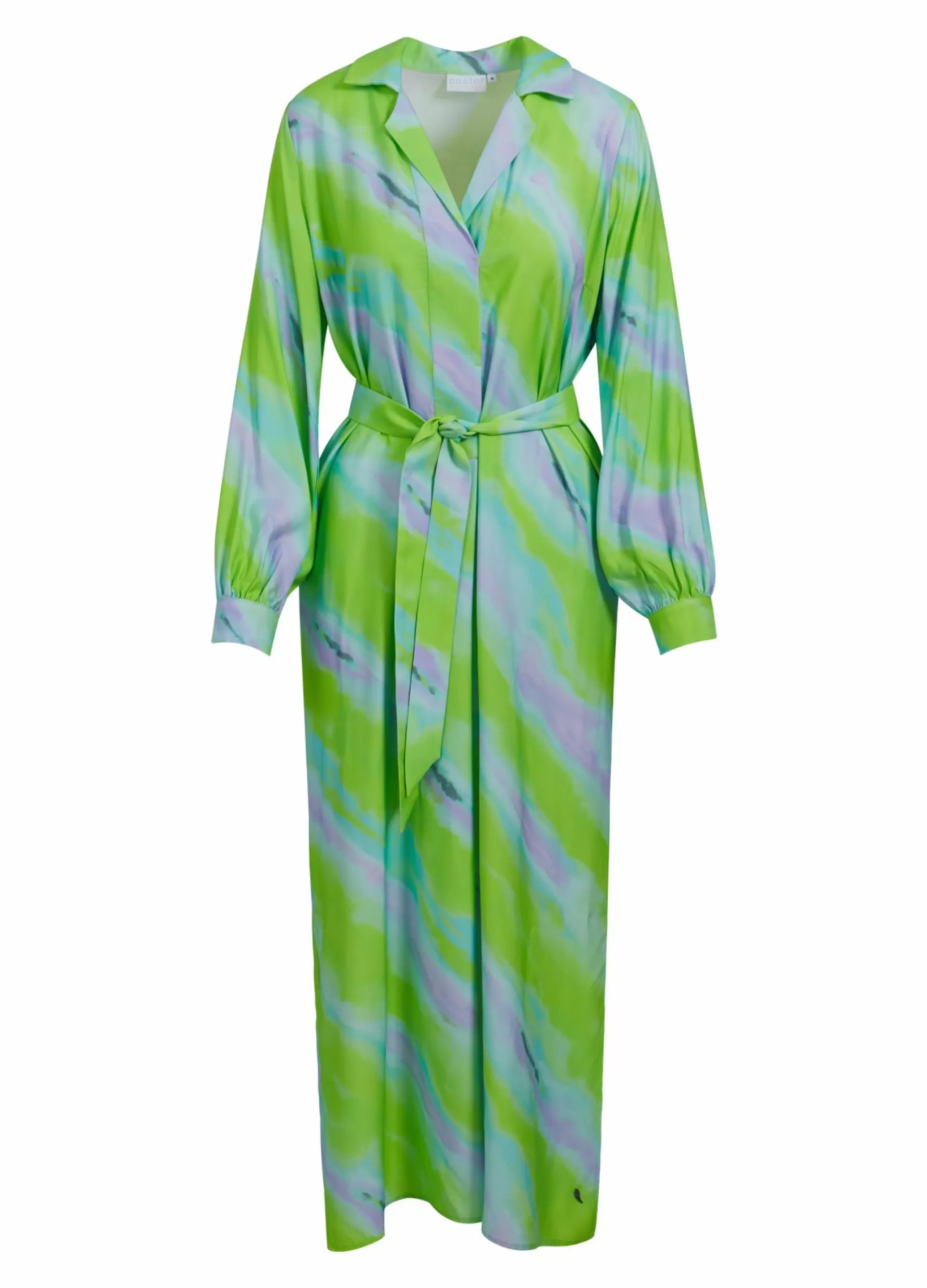 Coster Copenhagen Long Dress W. Faded Stripe Print Discount