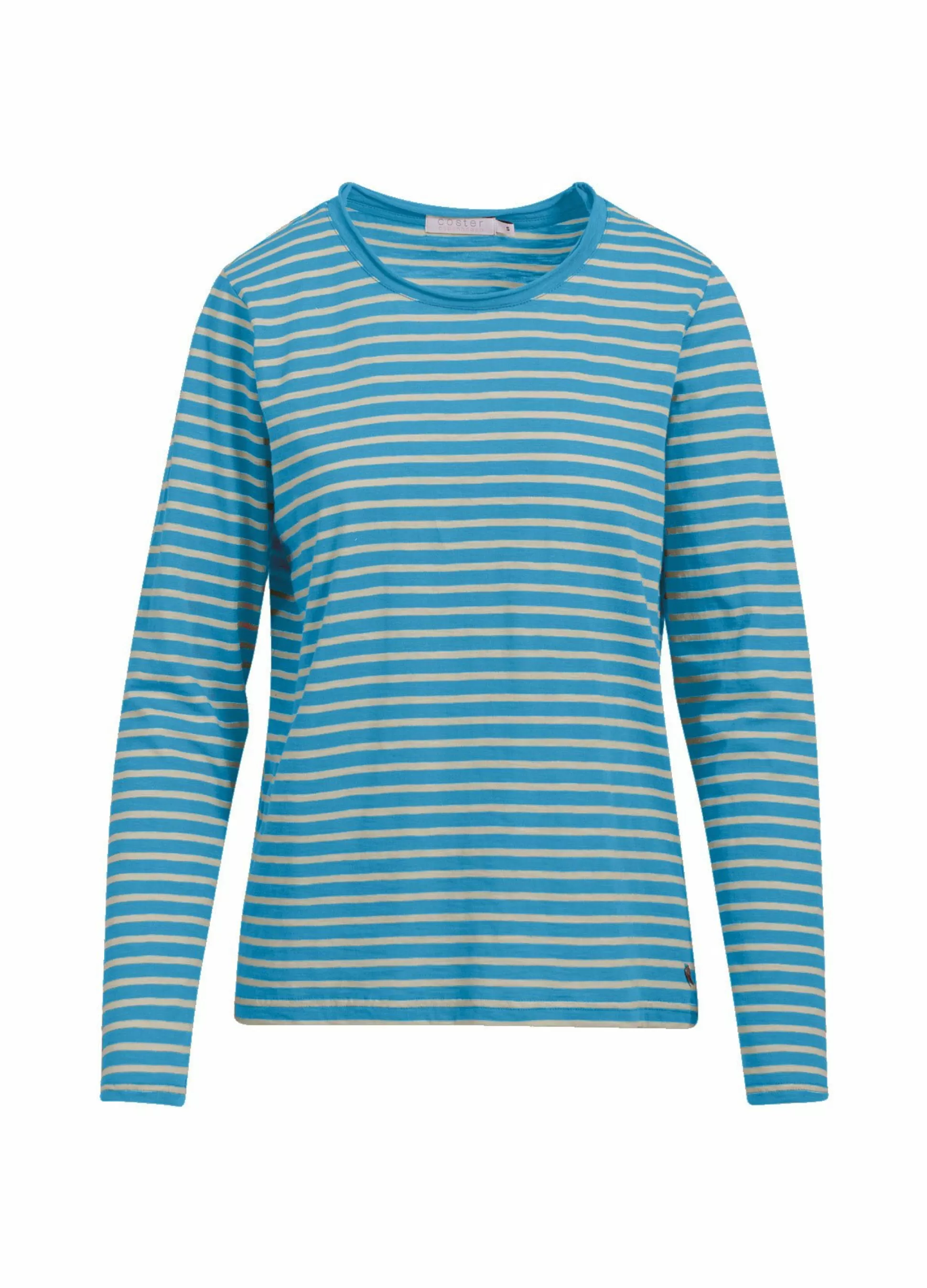 Coster Copenhagen Long Sleeve T-Shirt W. Stripes Sporty Blue Stripe Best Sale