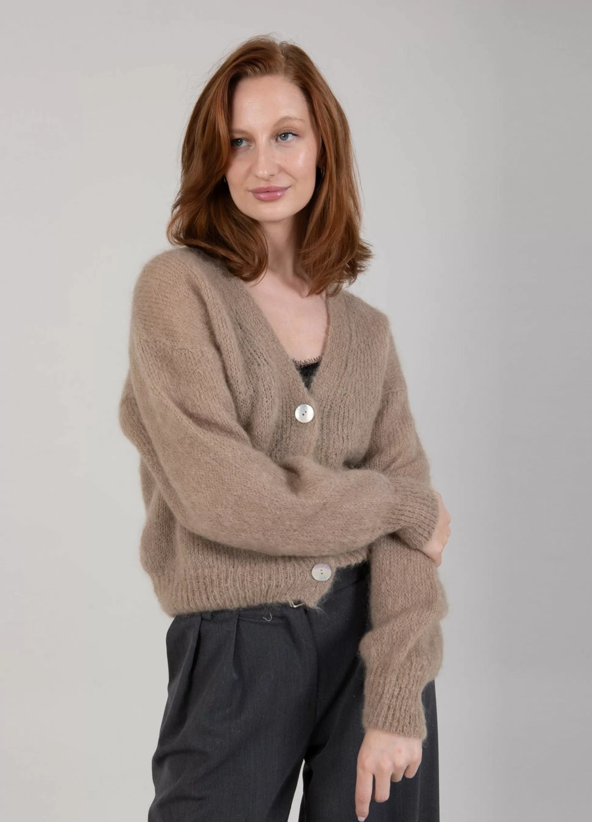 Coster Copenhagen Mohair Cardigan Beige Clearance