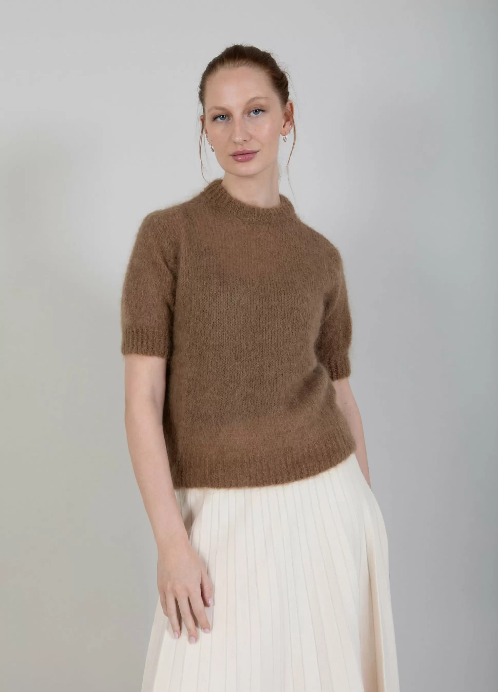 Coster Copenhagen Mohair With Short Sleeves Light Brown Best