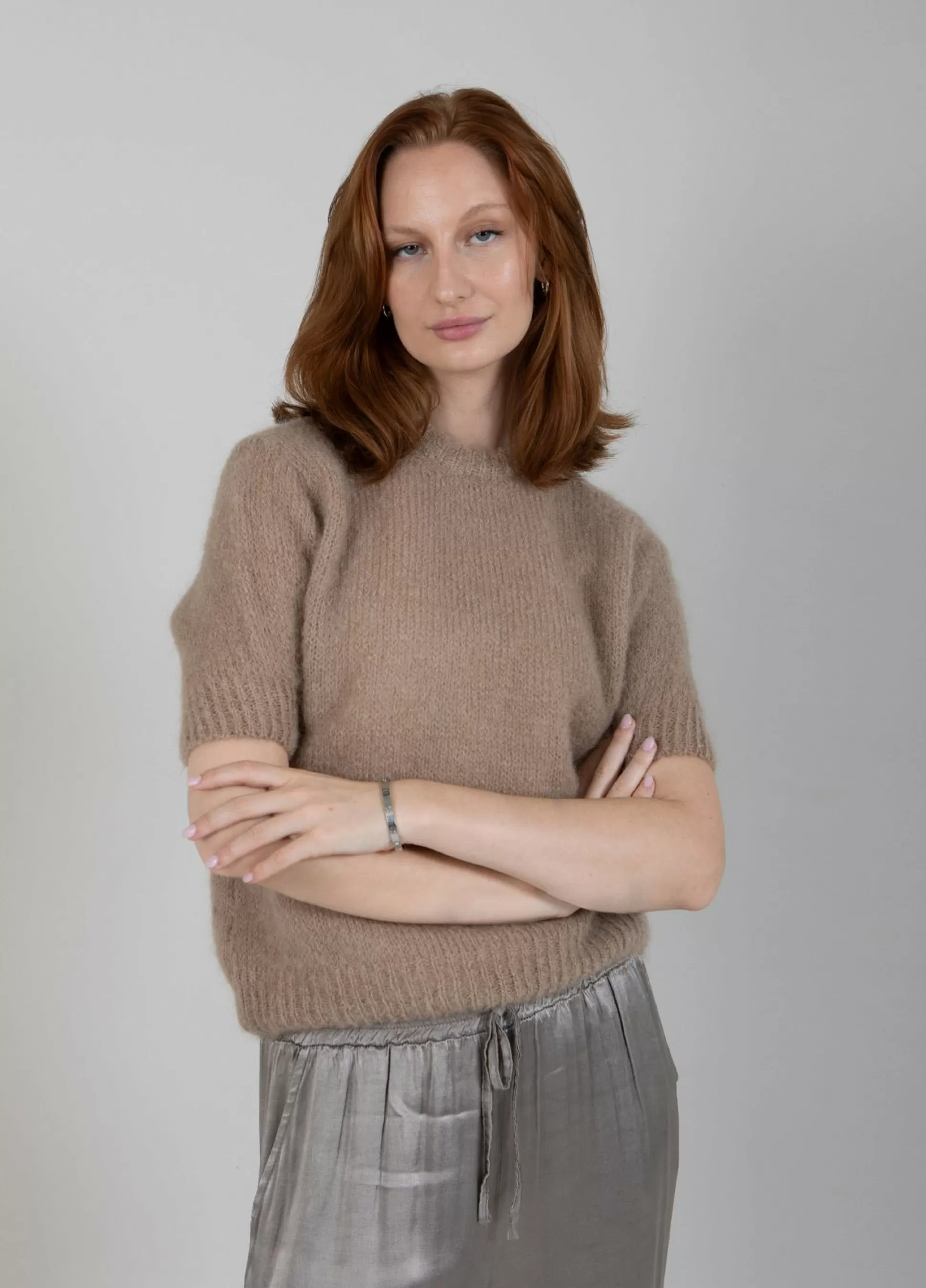 Coster Copenhagen Mohair With Short Sleeves Beige Online