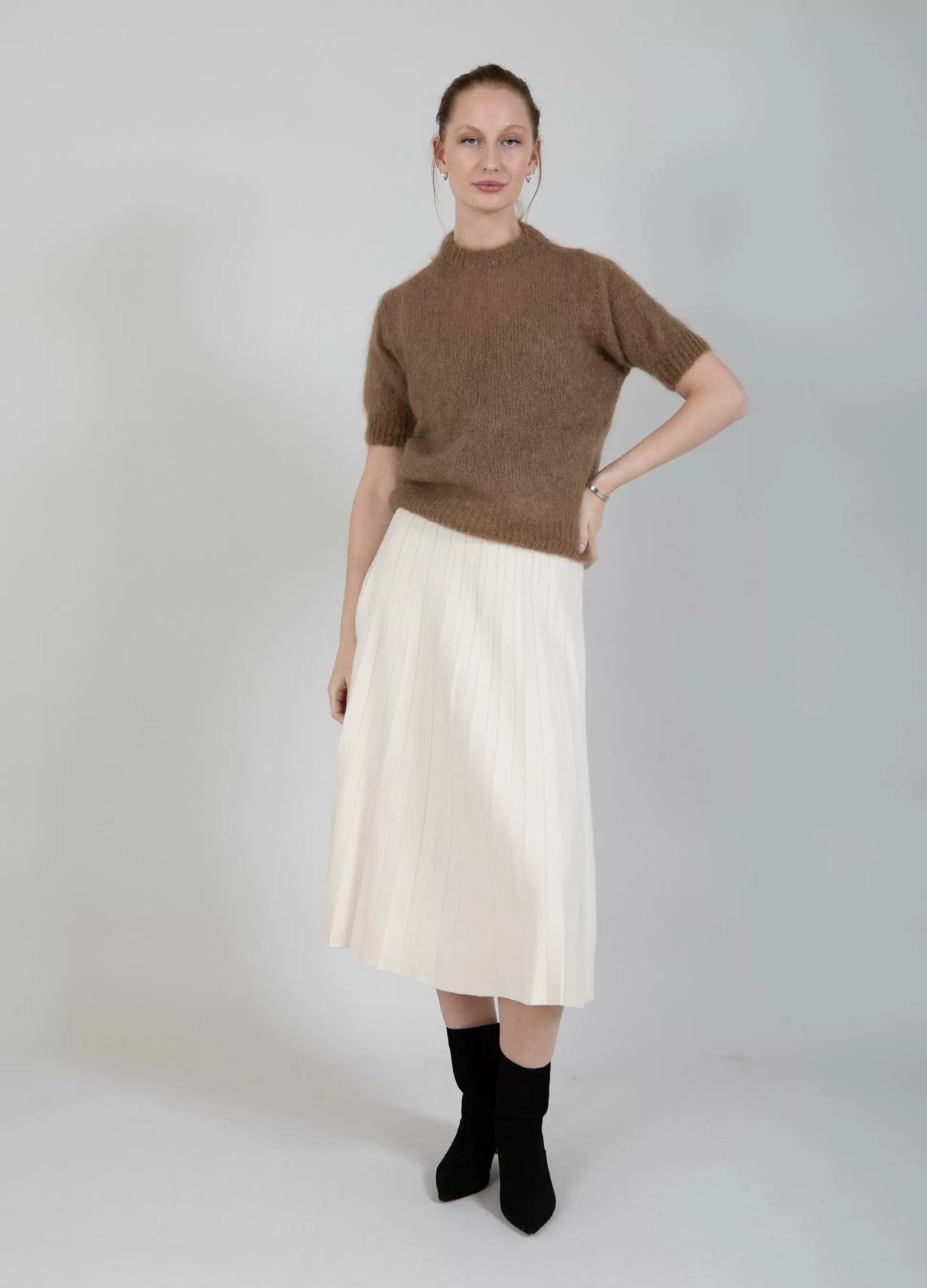 Coster Copenhagen Mohair With Short Sleeves Light Brown Best