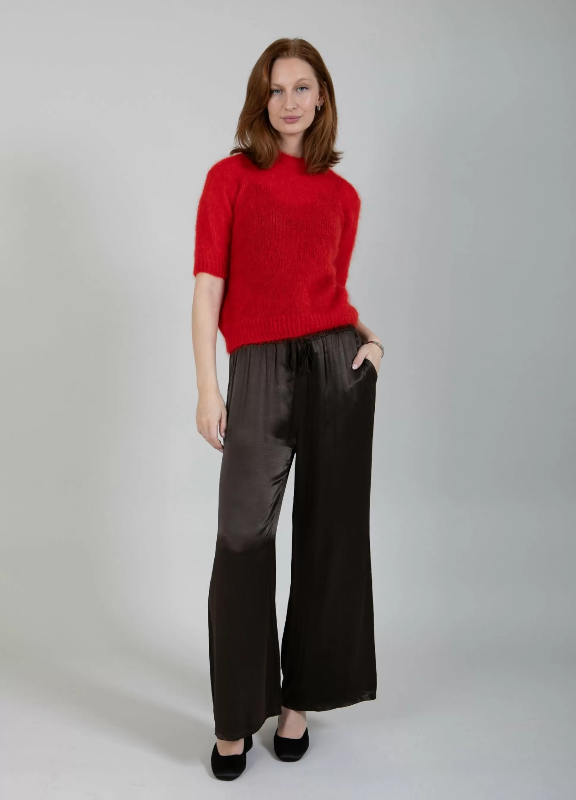 Coster Copenhagen Mohair With Short Sleeves Red New