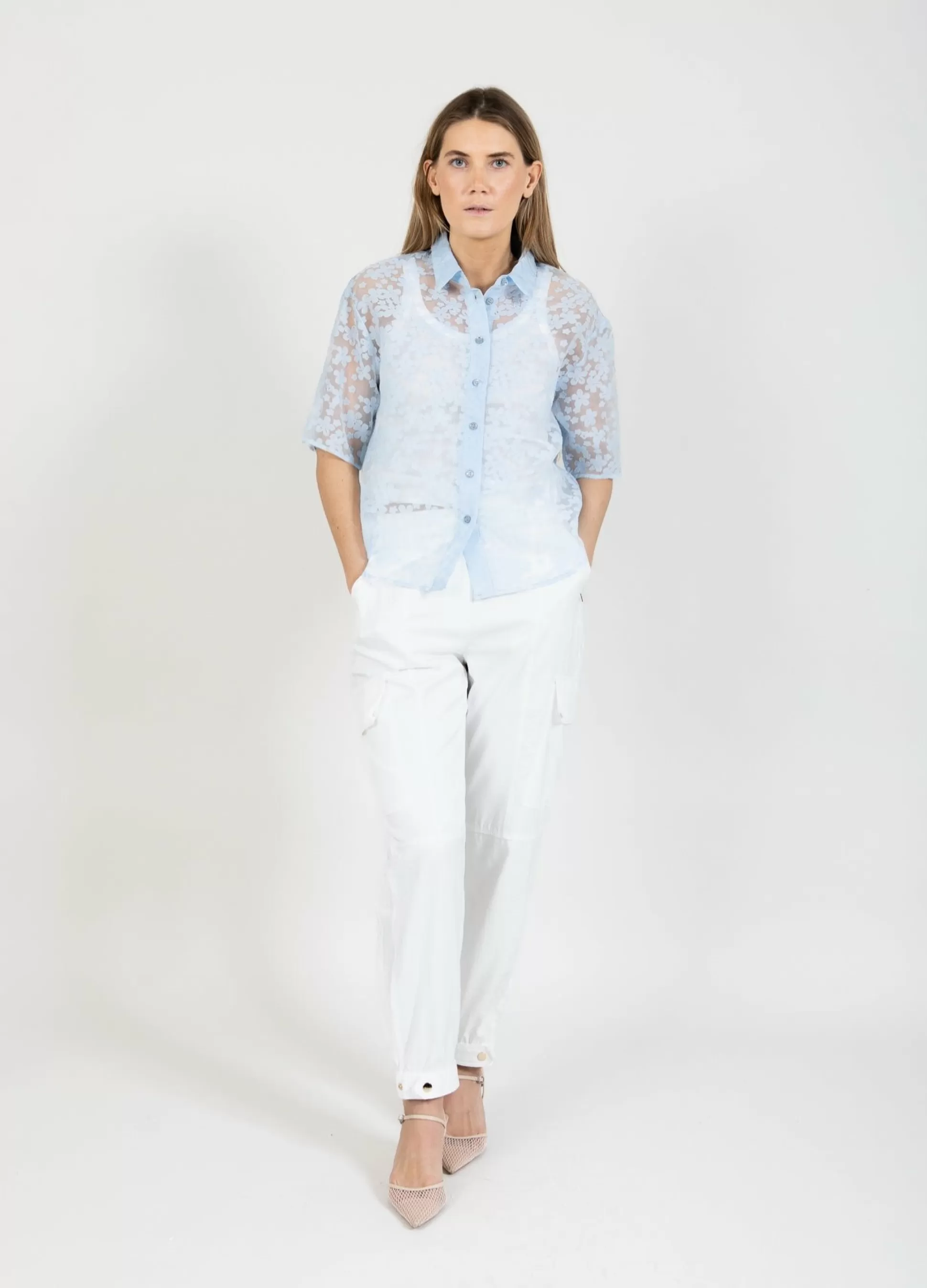 Coster Copenhagen Sheer Shirt With Flowers Cheap