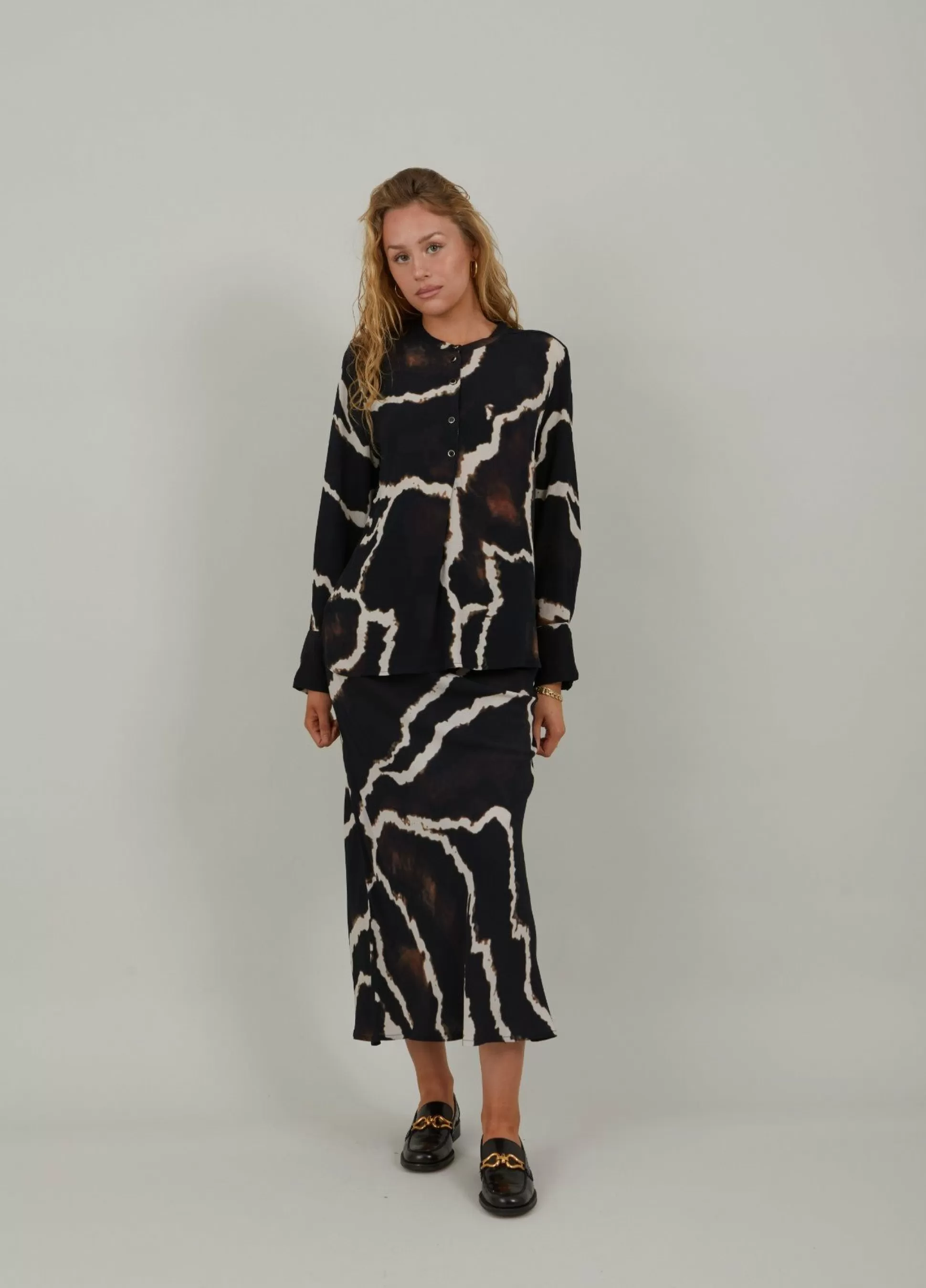 Coster Copenhagen Shirt In Night Clouds Print Store