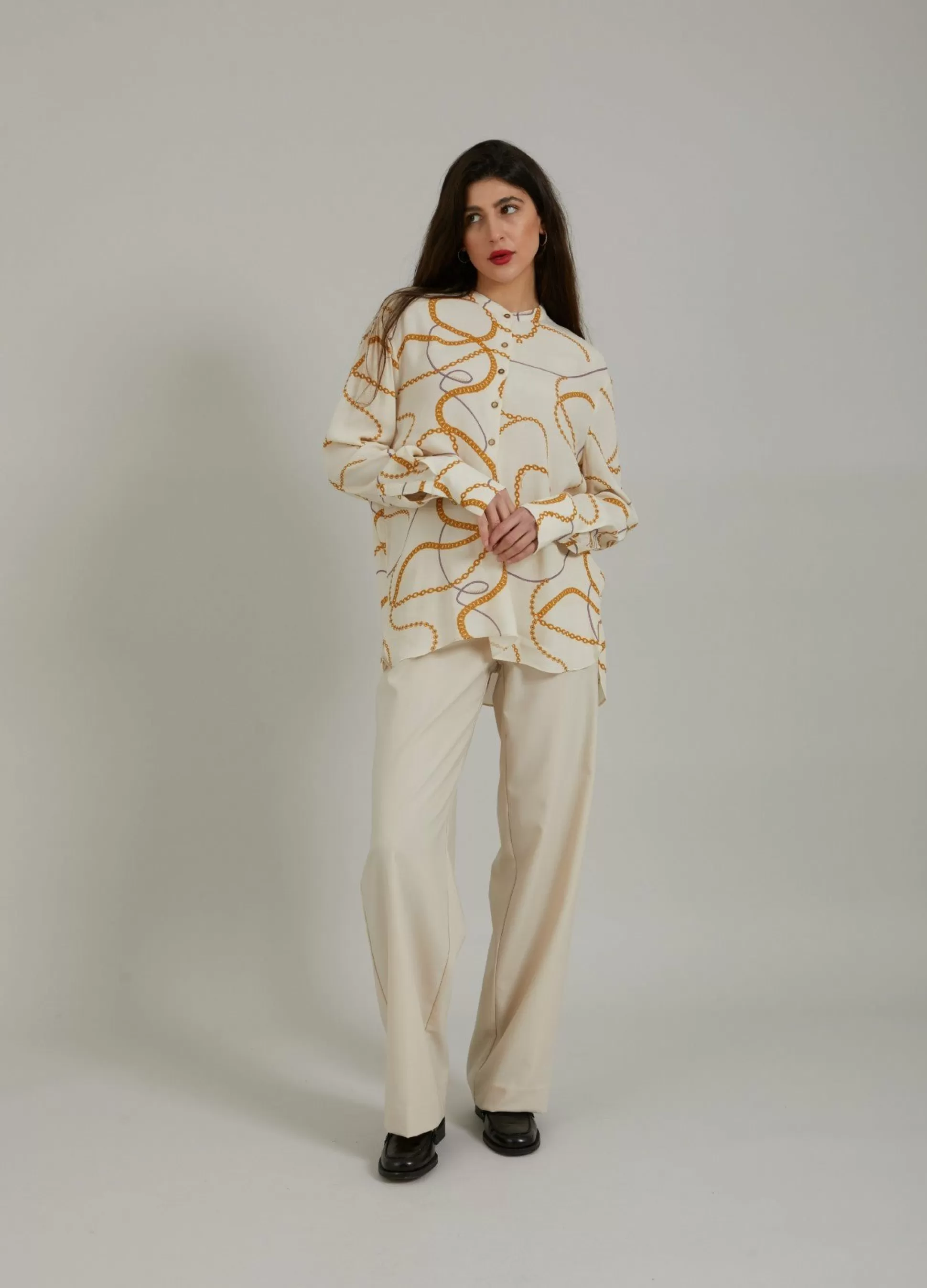 Coster Copenhagen Shirt W. Chain Print Outlet
