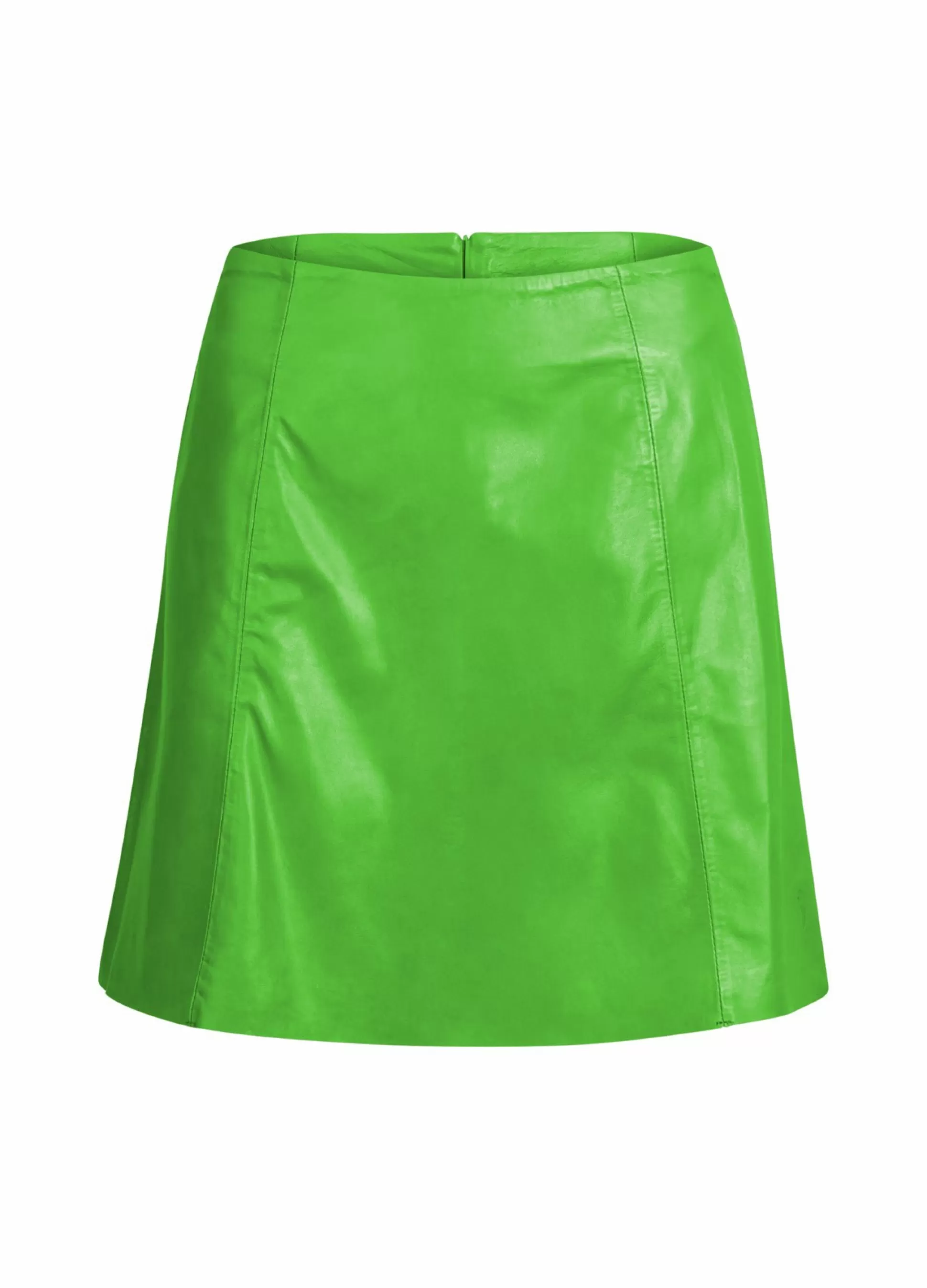 Coster Copenhagen Short A-Line Leather Skirt Fashion