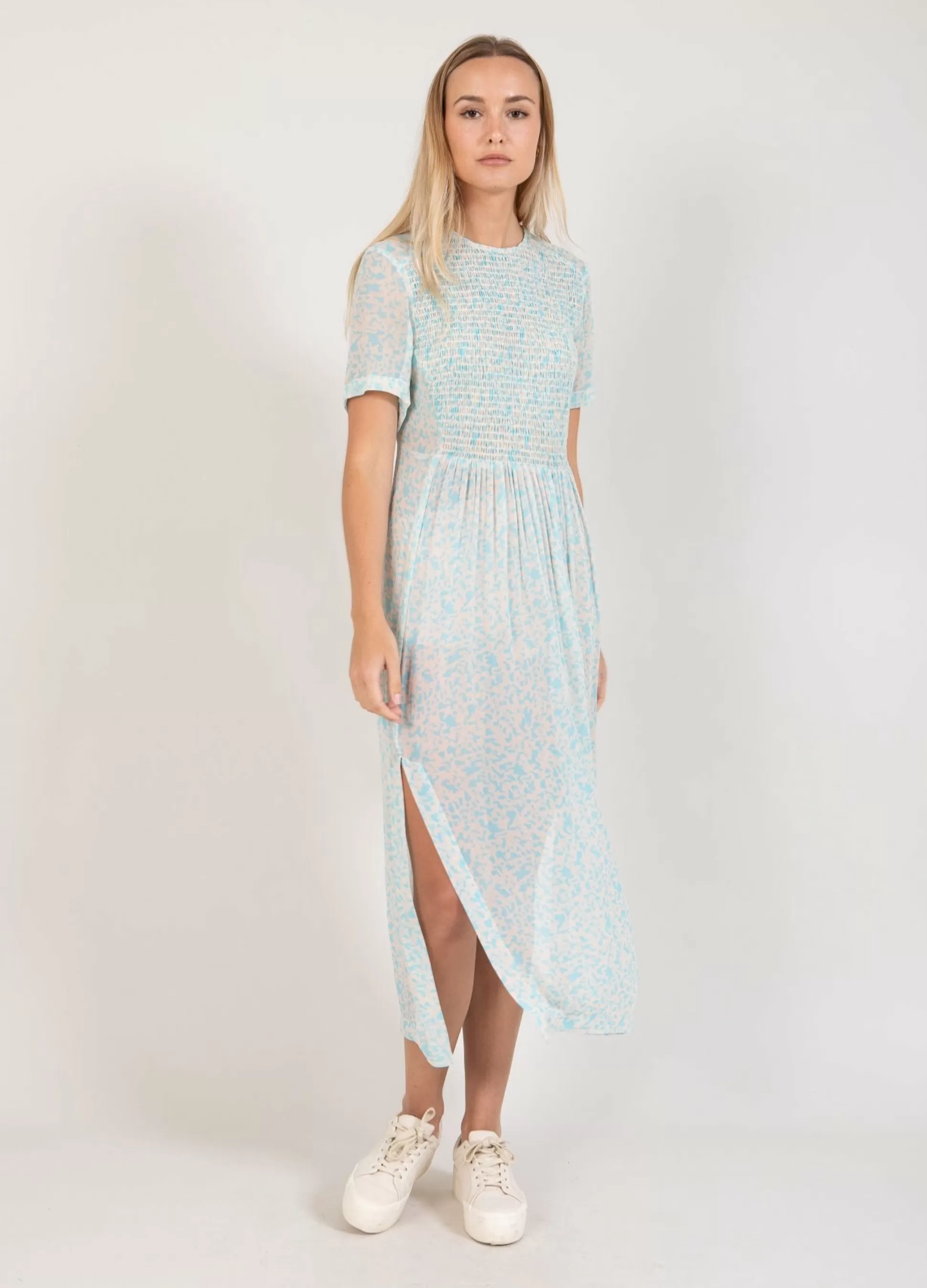 Coster Copenhagen Smock Dress In Leo Splash Print Discount