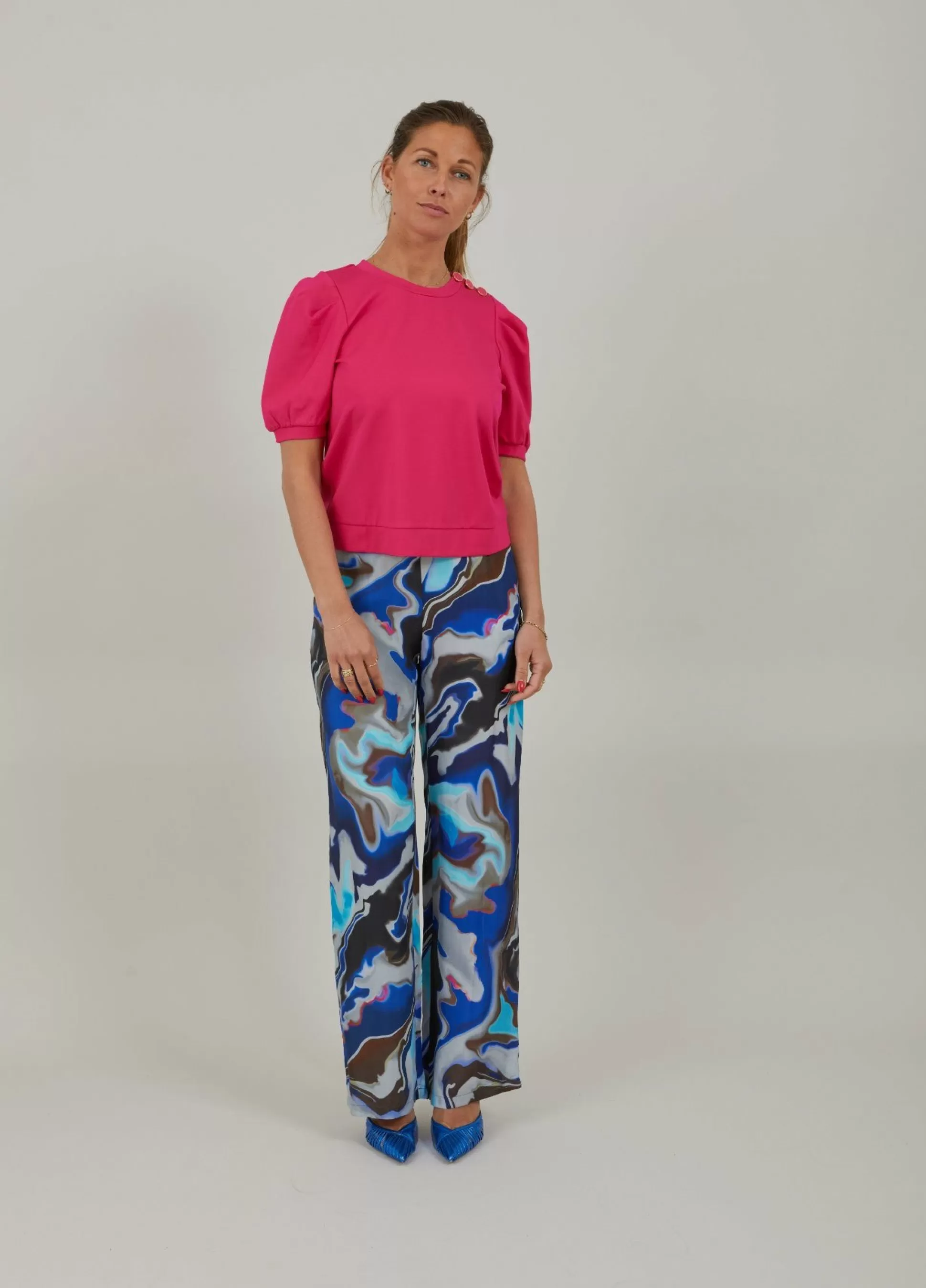 Coster Copenhagen Sweat Shirt With Pleats Bright Sunrise Flash Sale