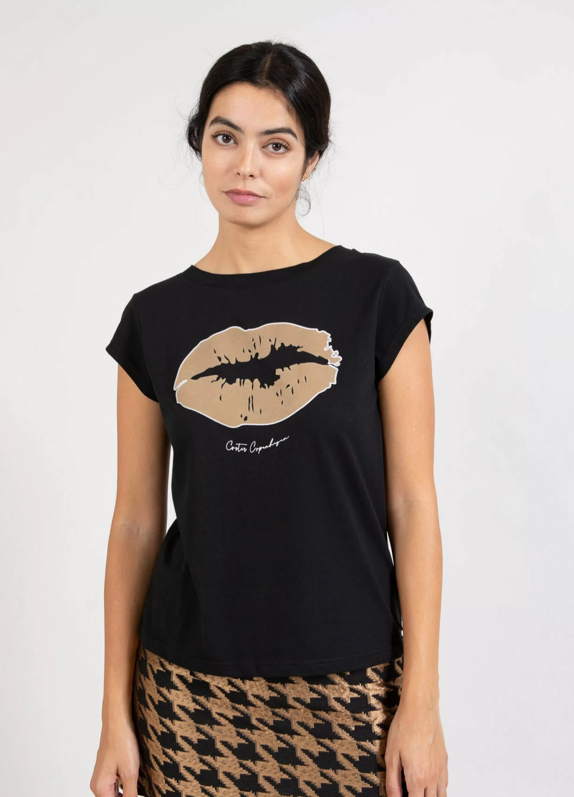 Coster Copenhagen Tee W. Velvet Kiss Print Discount