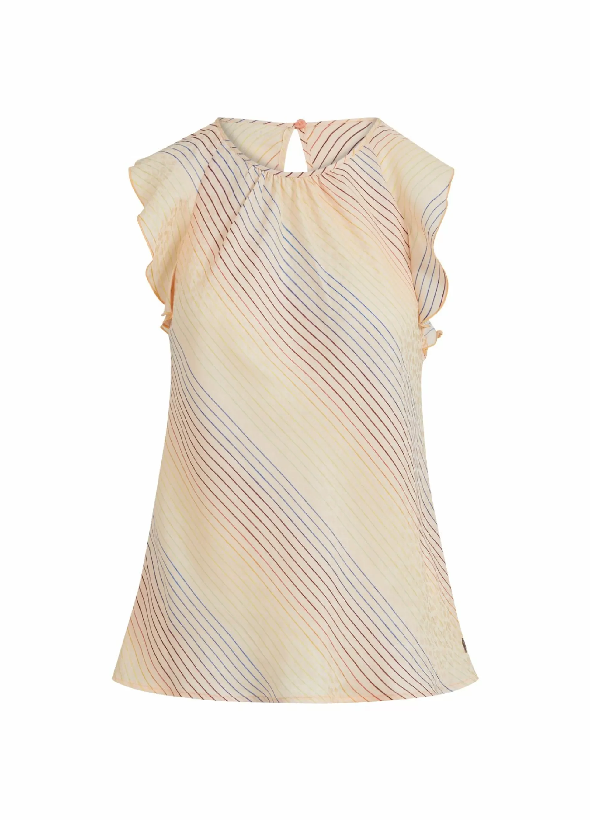 Coster Copenhagen Top In Rainbow Stripe Print Online