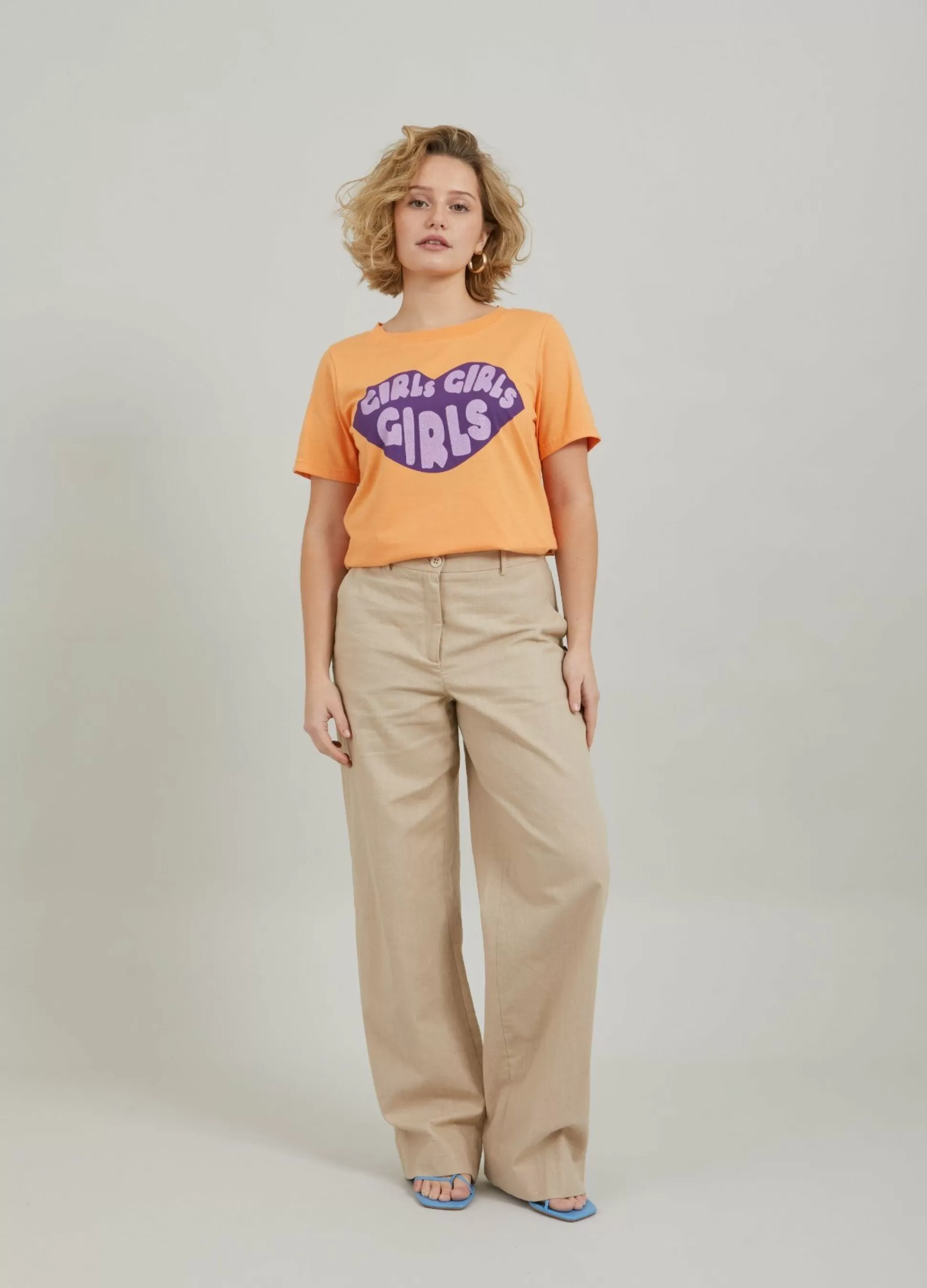 Coster Copenhagen T-Shirt W. Lips Print Cheap