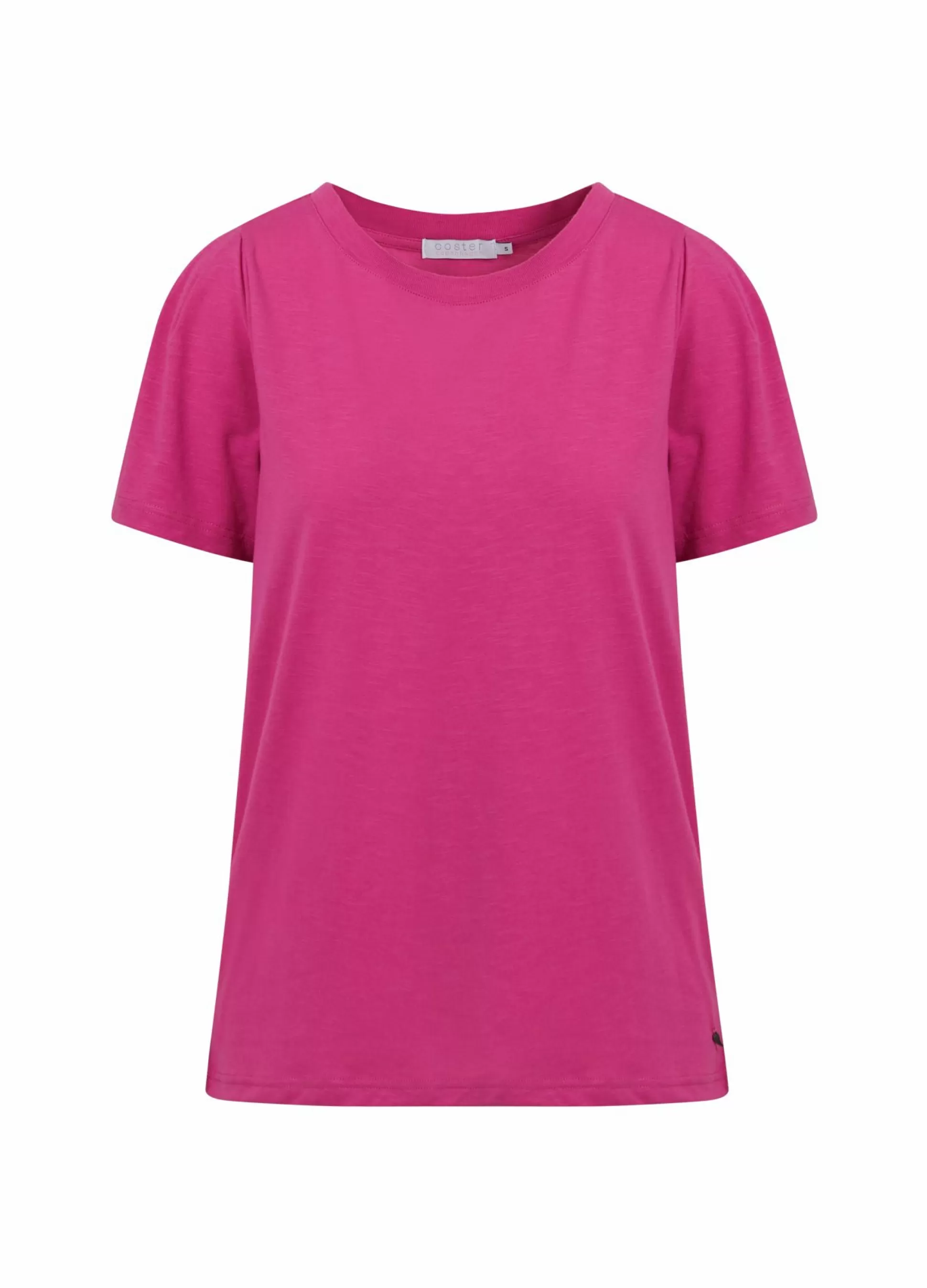 Coster Copenhagen T-Shirt W. Pleats Raspberry Pink Store