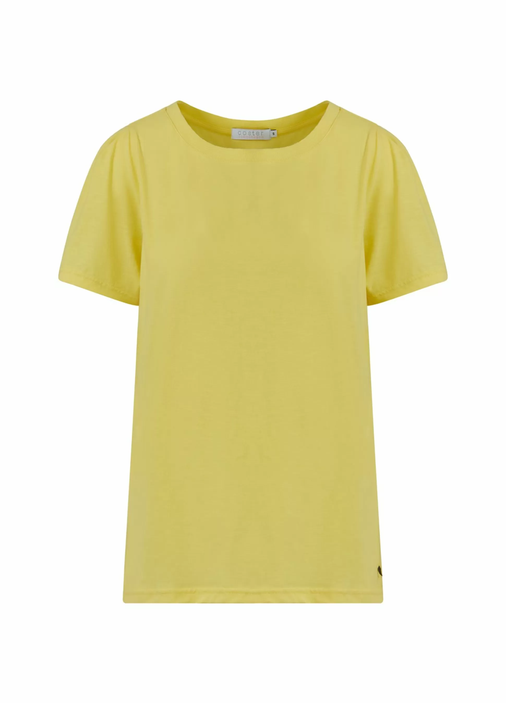 Coster Copenhagen T-Shirt W. Pleats Warm Lemon Cheap