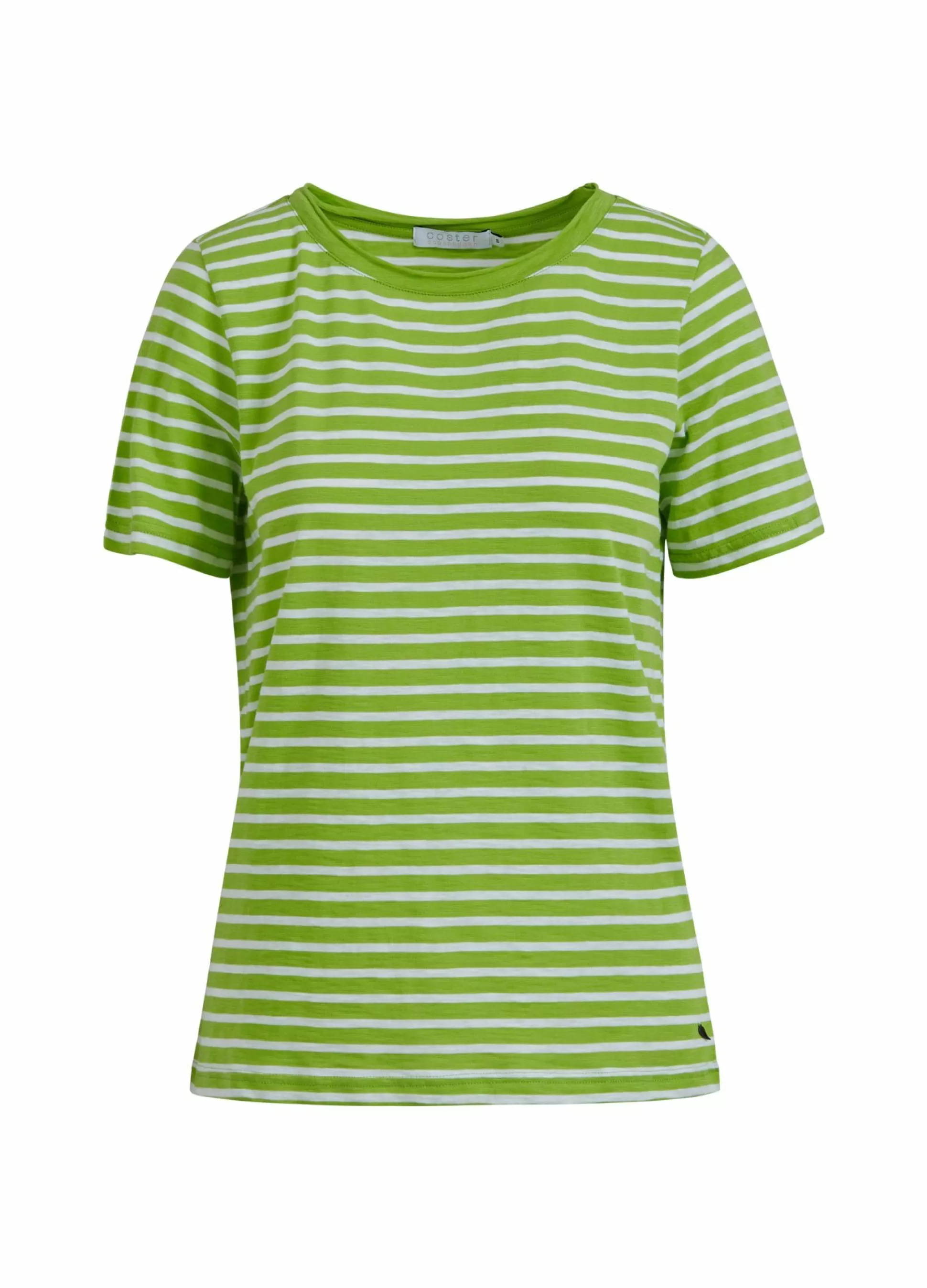 Coster Copenhagen T-Shirt W. Stripes Flashy Green Stripe Clearance