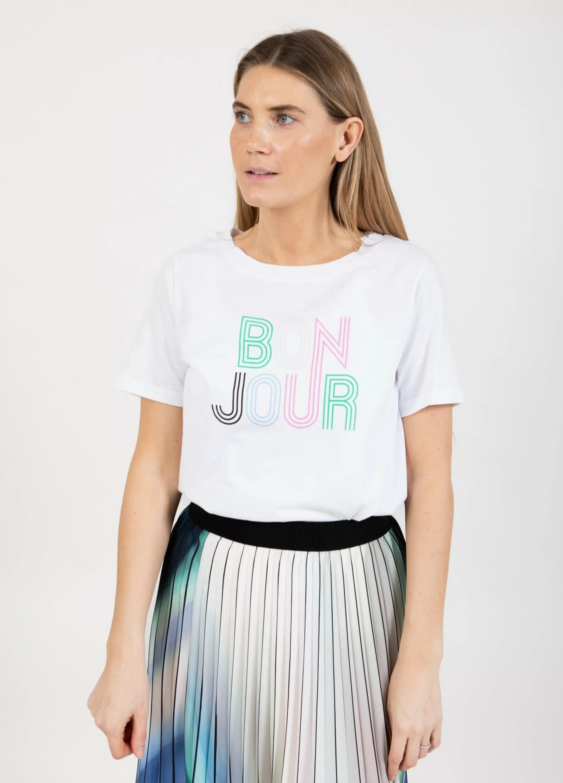 Coster Copenhagen T-Shirt With Bonjour Print Cheap